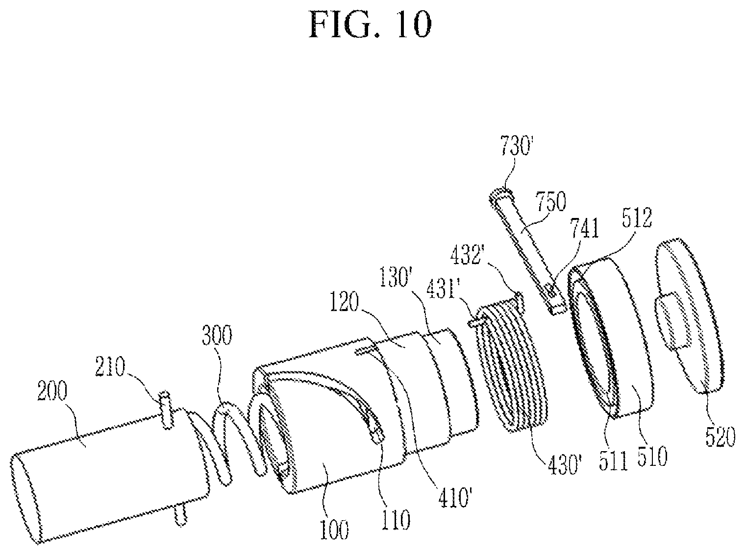 Patent US12365320 Figure 10 – Pedal reaction simulator for vehicle
