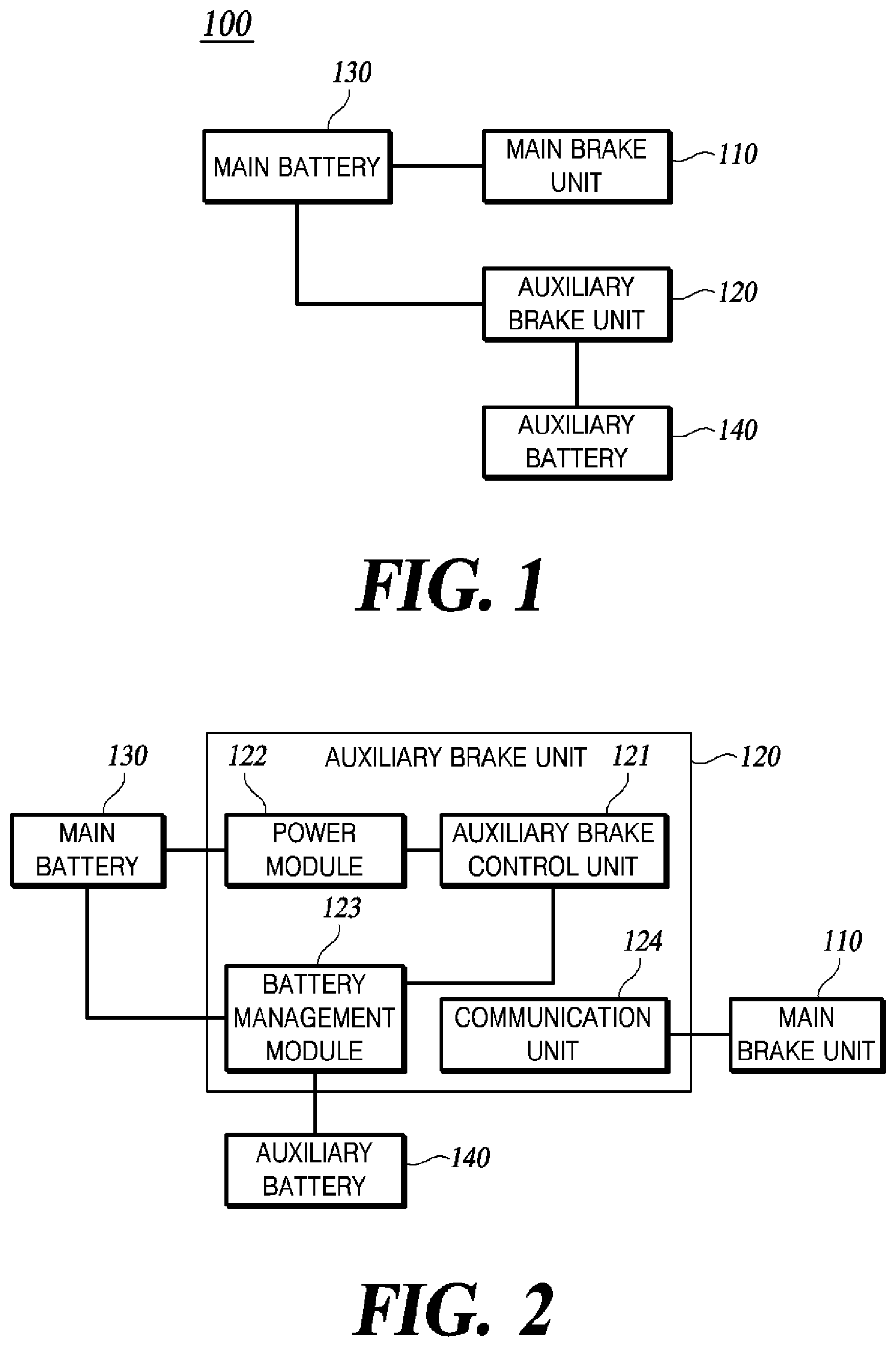 Patent US12365322 Figure 1 – Electro-hydraulic brake and control method therefor