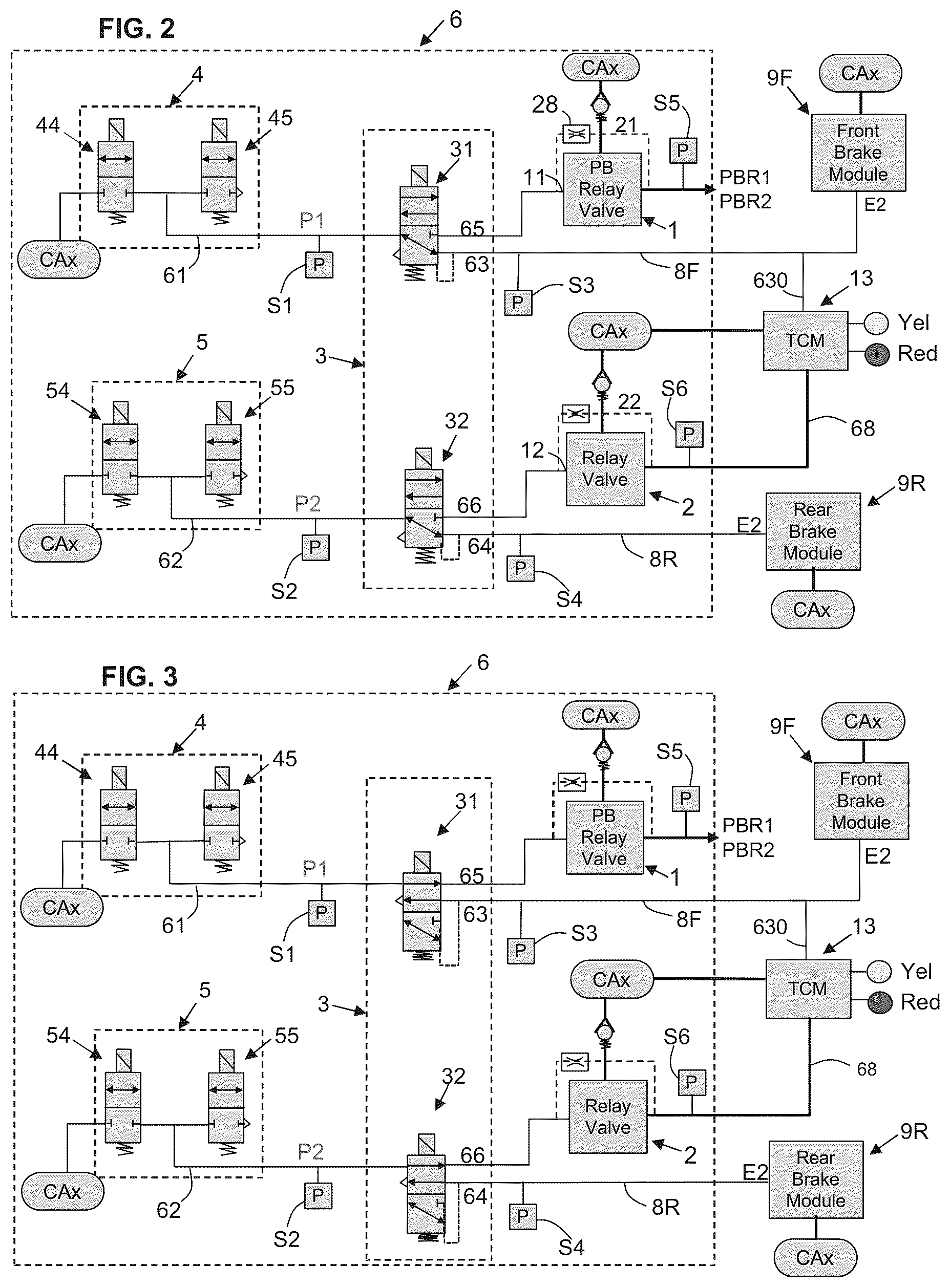 Patent US12365323 Figure 2 – Heavy duty vehicle redundant braking system