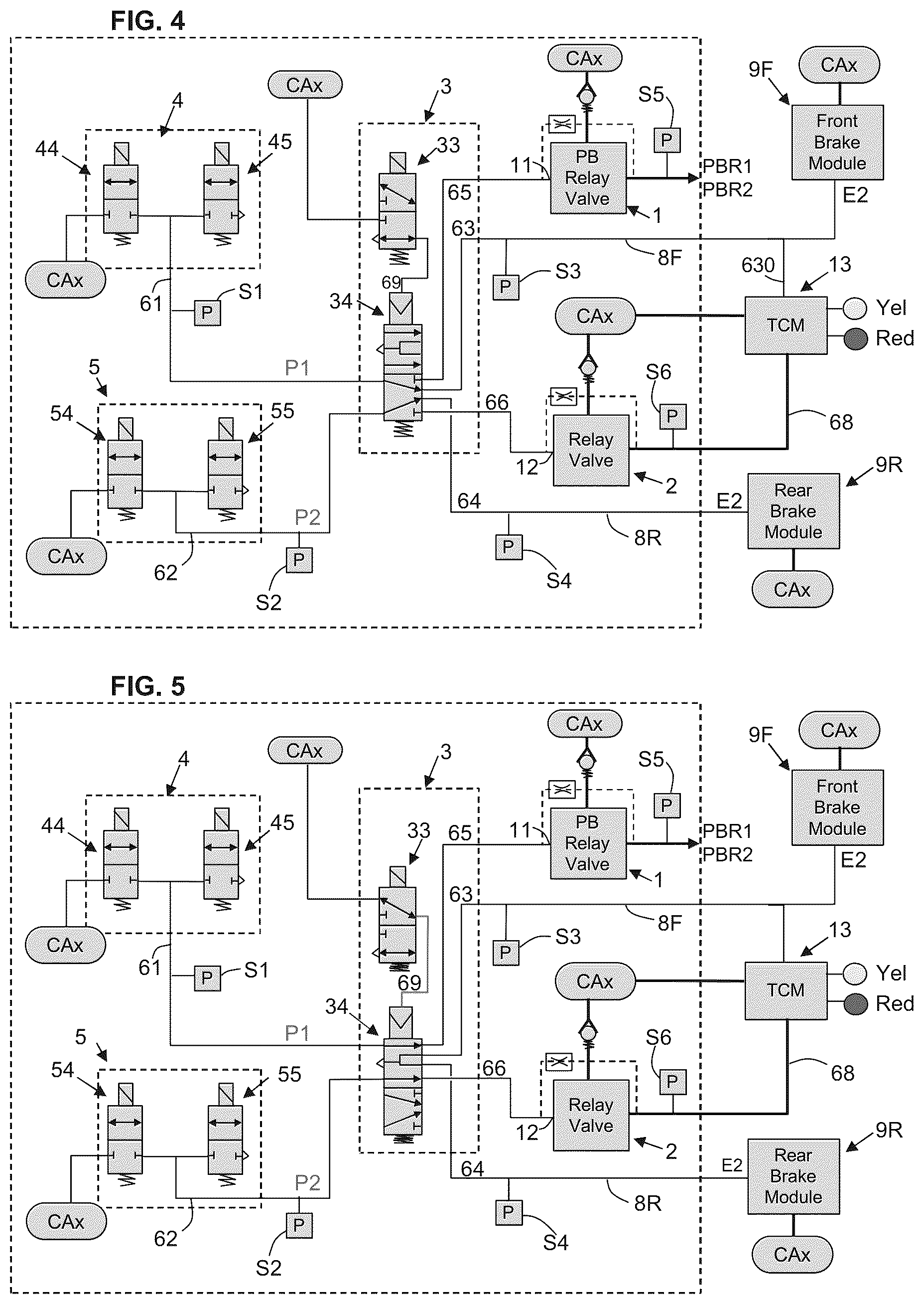Patent US12365323 Figure 3 – Heavy duty vehicle redundant braking system