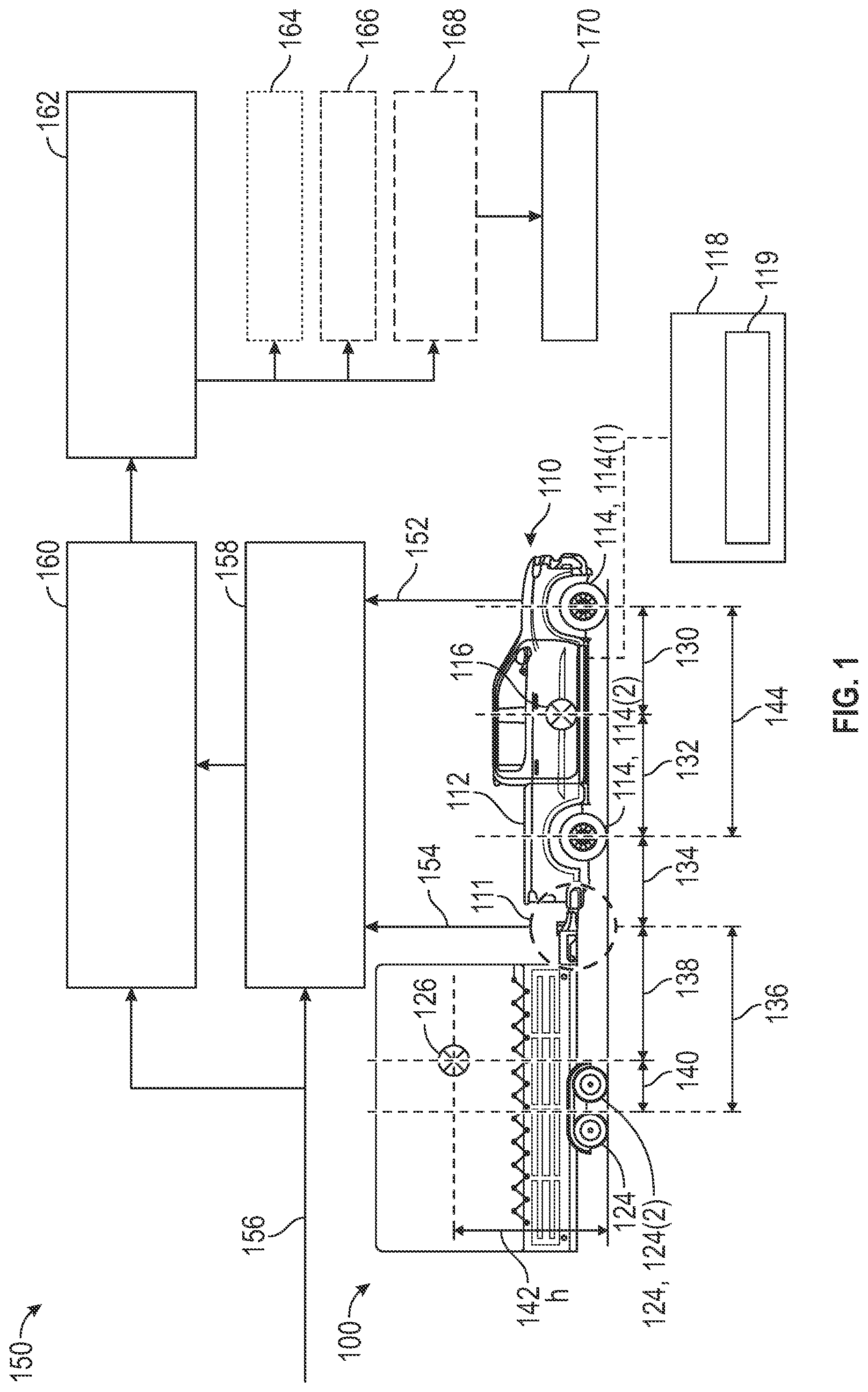 Patent US12365330 — System and method for trailer instability advanced warning based on hitch load measurement — Figure 1