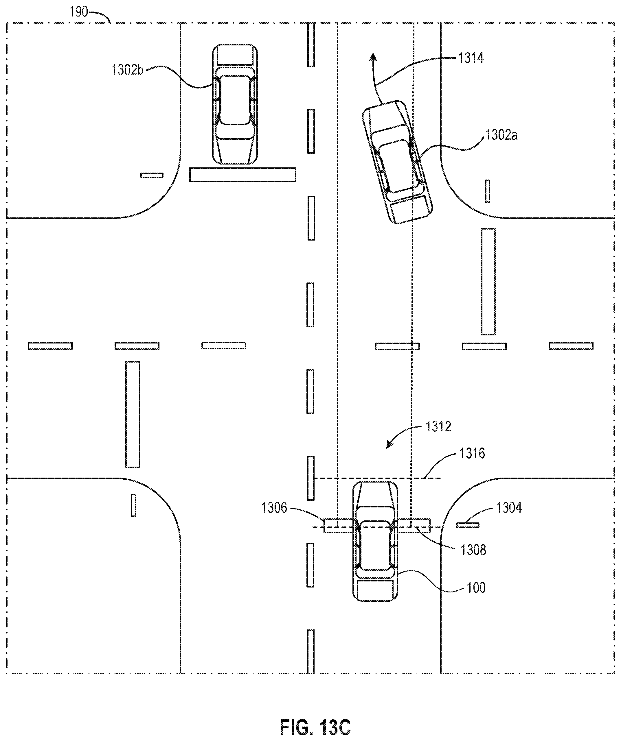 Patent US12365341 Figure 15 – Navigating multi-way stop intersections with an autonomous vehicle