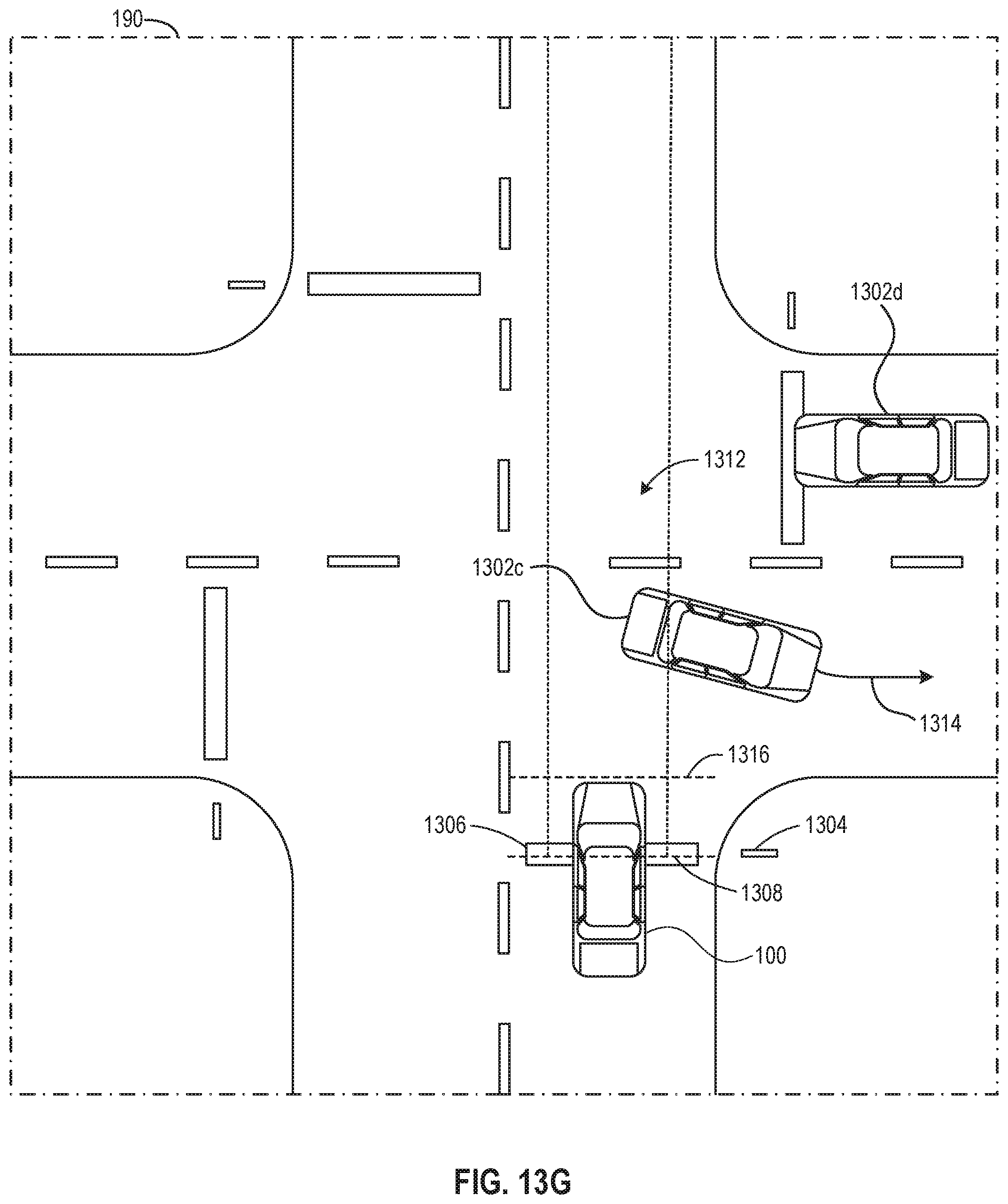 Patent US12365341 Figure 19 – Navigating multi-way stop intersections with an autonomous vehicle