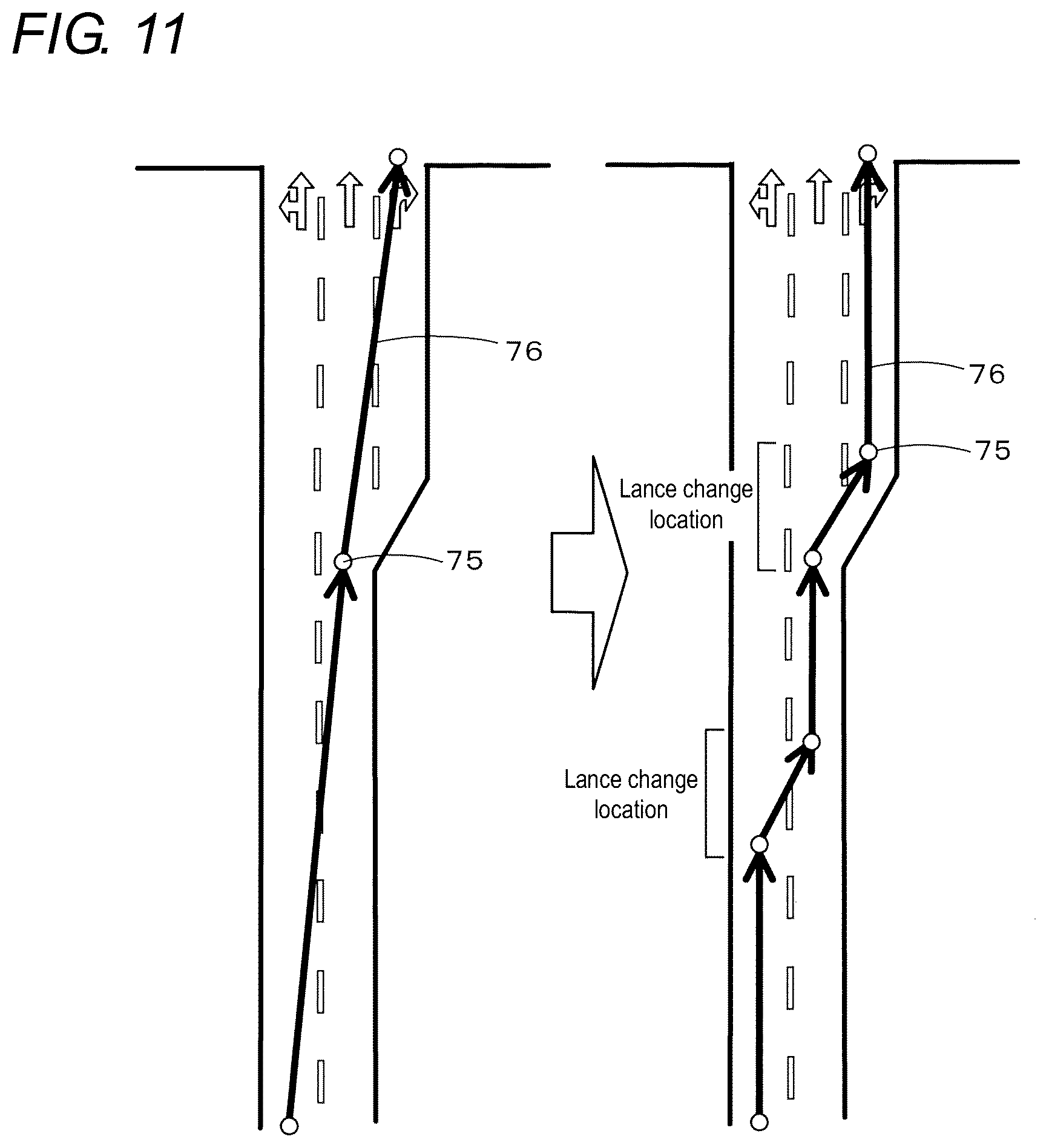 Patent US12365342 Figure 11 – Drive assistance device and computer program