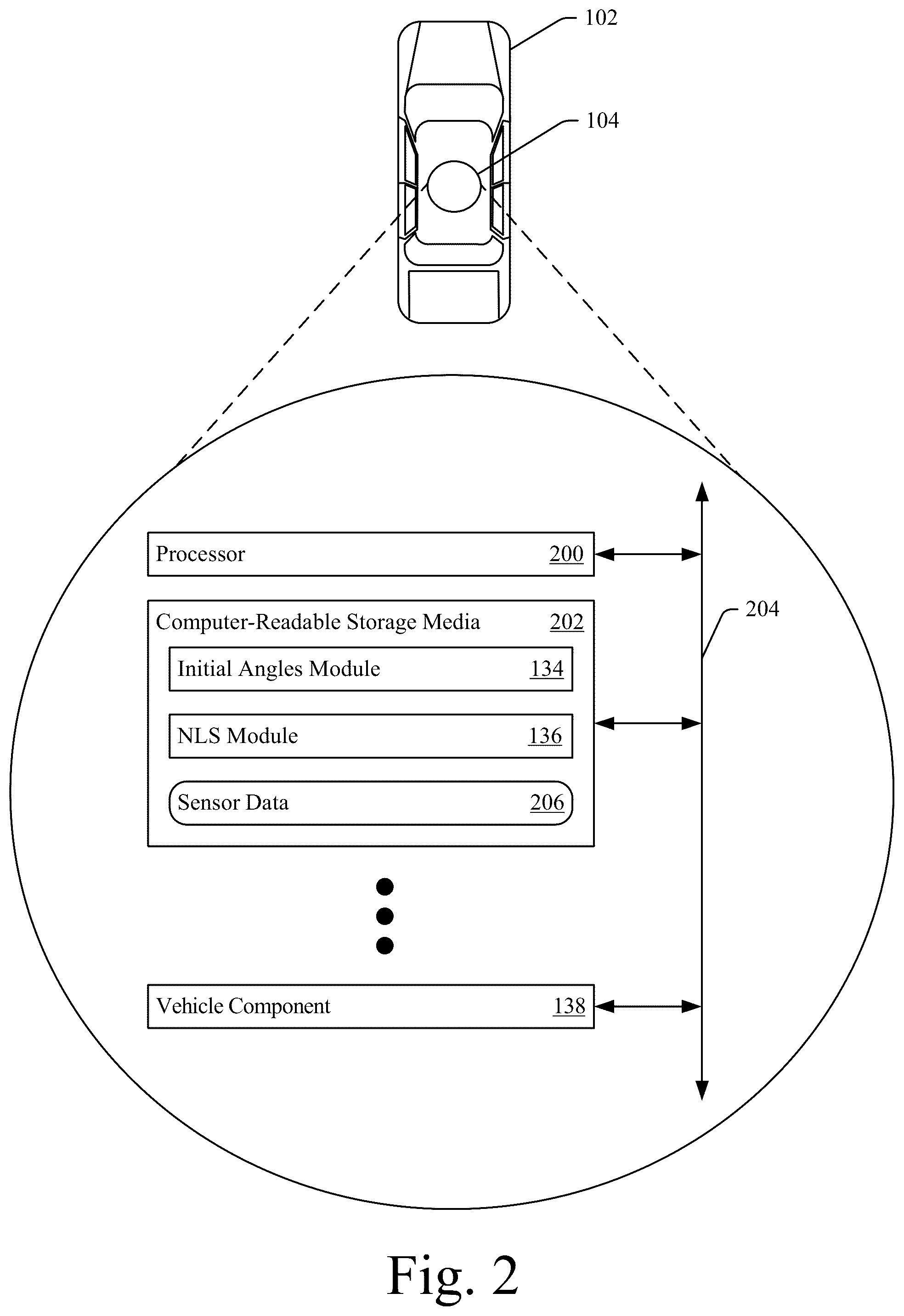 Patent US12365343 Figure 2 – NLS using a bounded linear initial search space and a fixed grid with pre-calculated variables