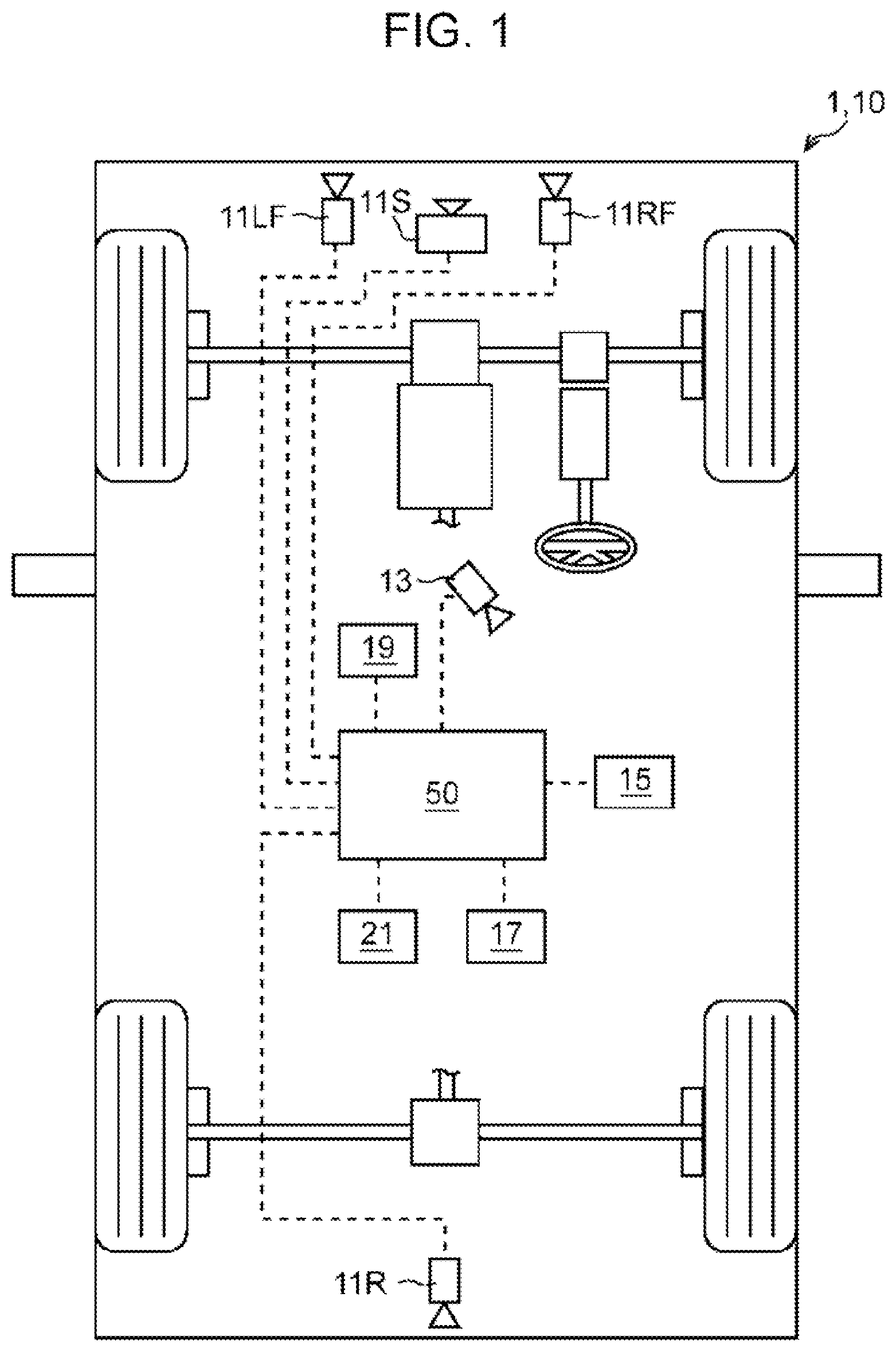Patent US12365346 Figure 1 – Driving skill evaluation system, information processing device, vehicle, and non-transitory computer-readable storage medium
