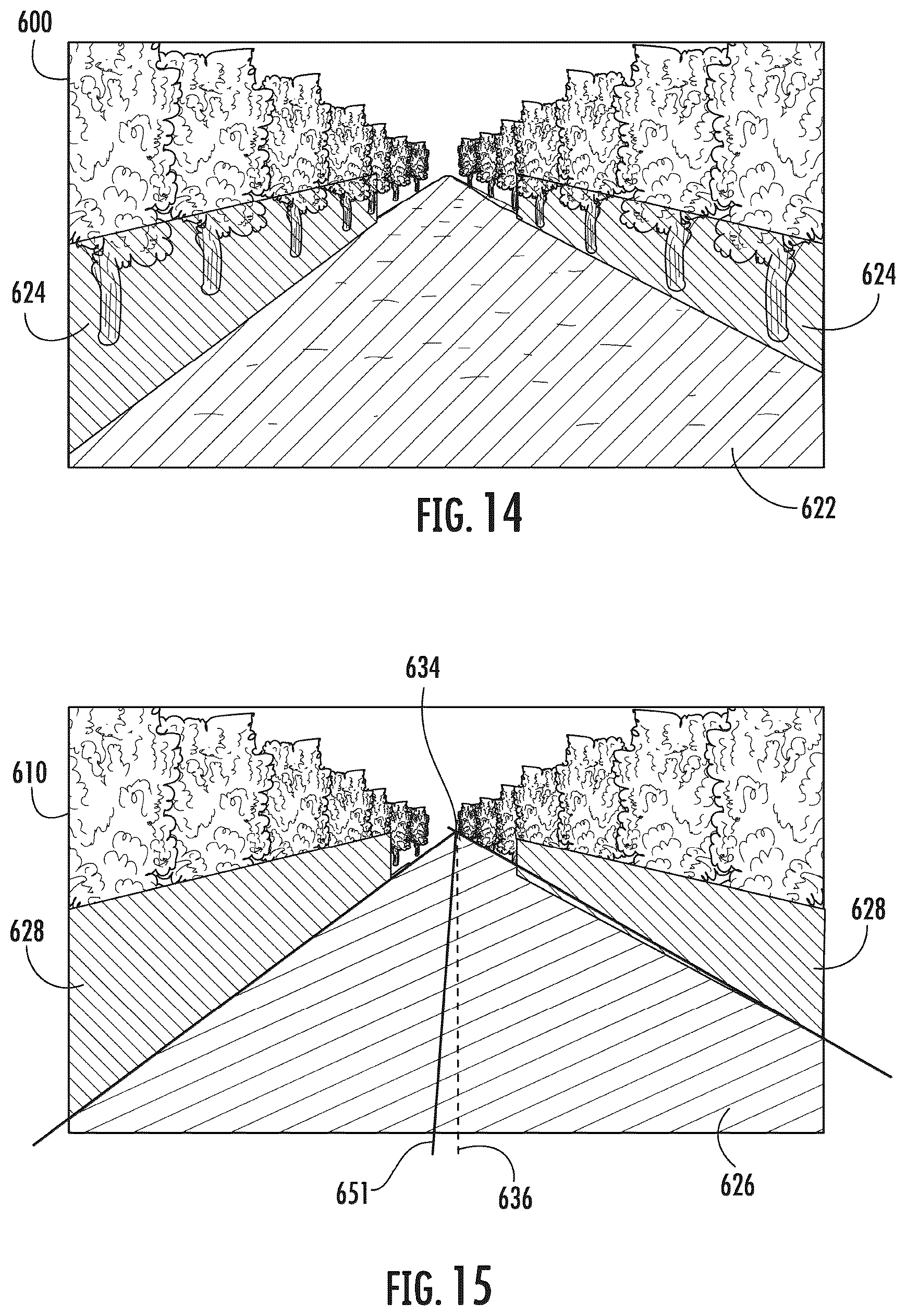 Patent US12365347 Figure 8 – Vehicle row follow system