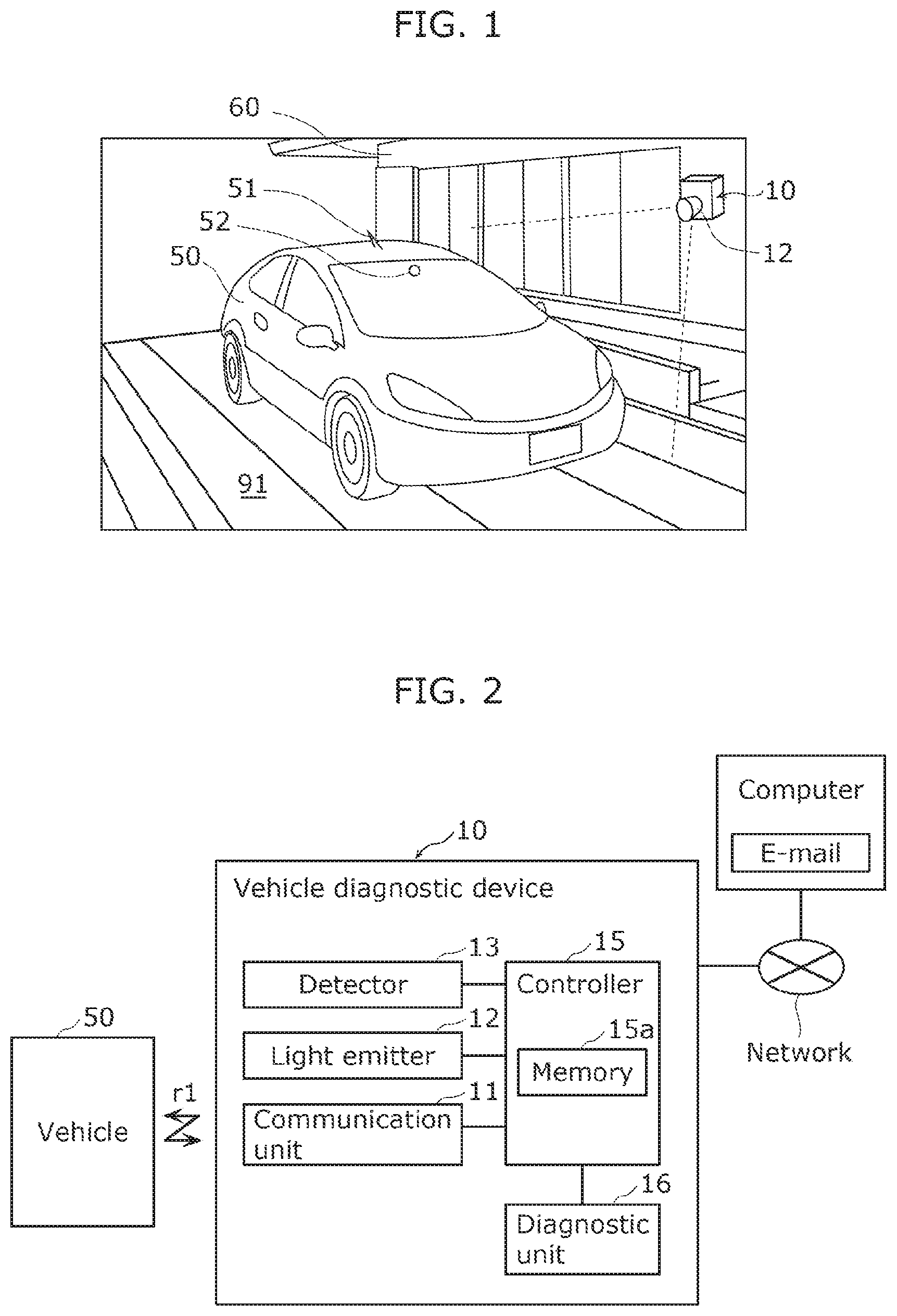 Patent US12365364 Figure 1 – Vehicle diagnostic system and mobile body diagnostic system