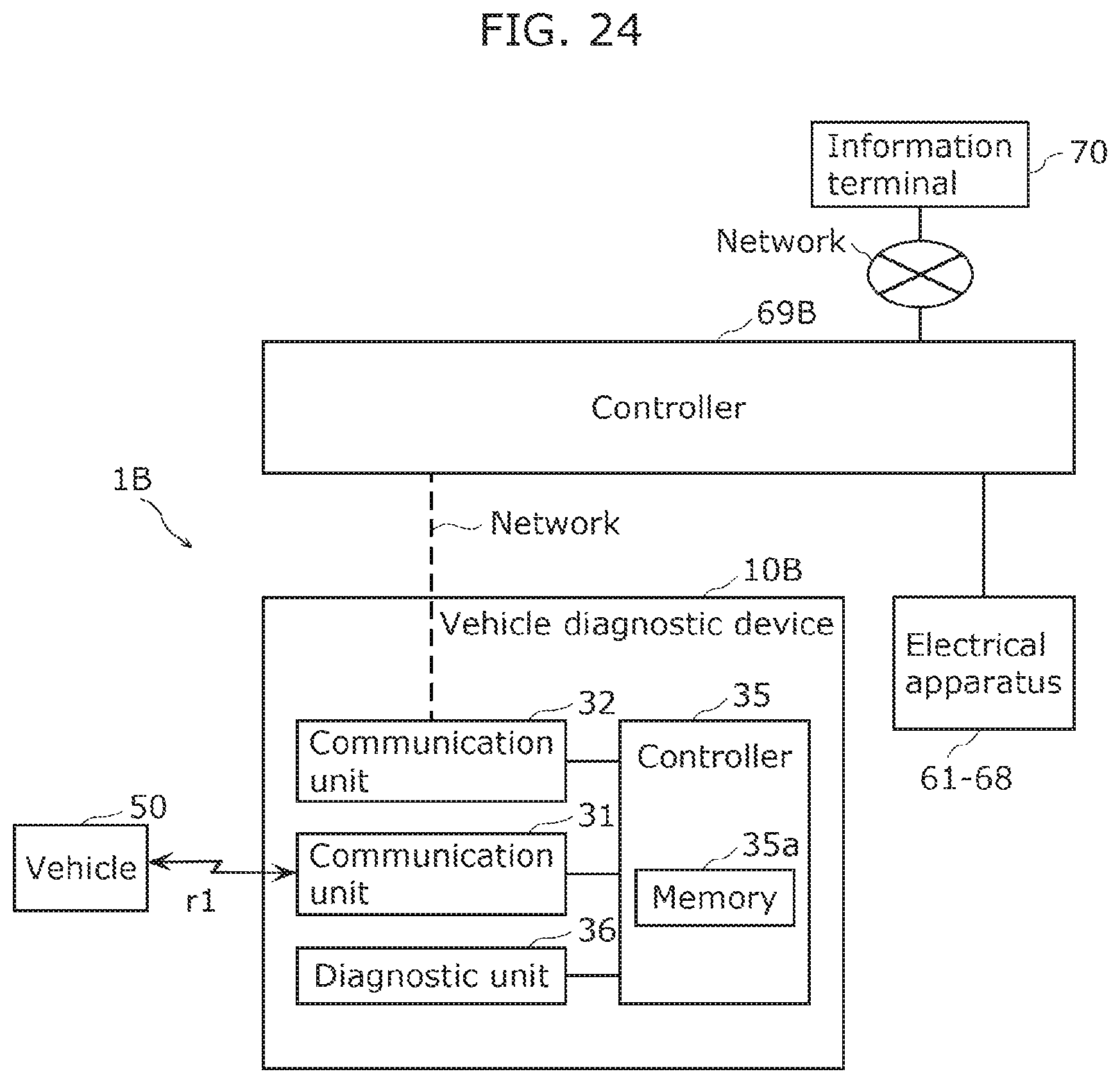 Patent US12365364 Figure 18 – Vehicle diagnostic system and mobile body diagnostic system