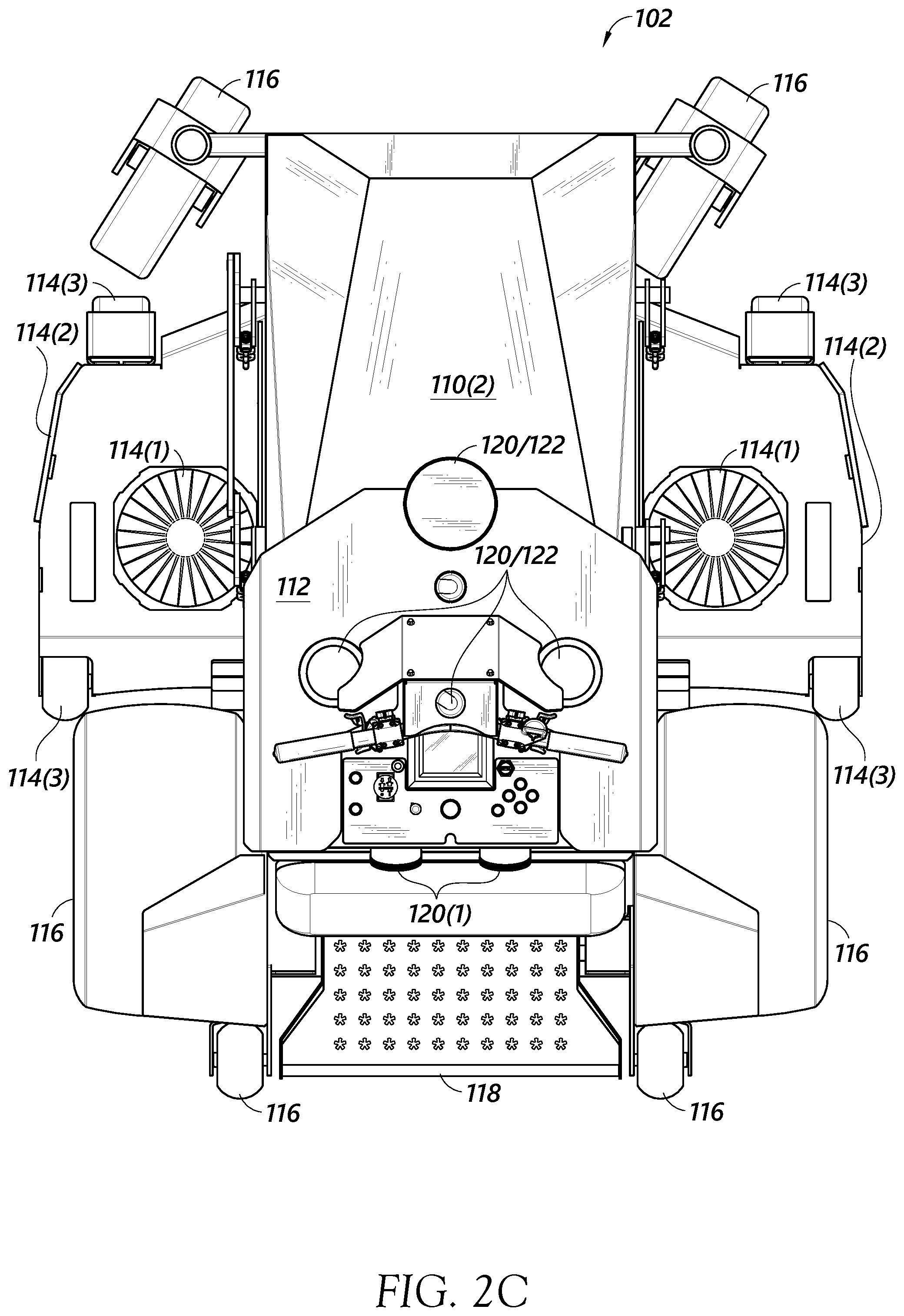 Patent US12365366 Figure 4 – Control interfaces for autonomous lawn mowers