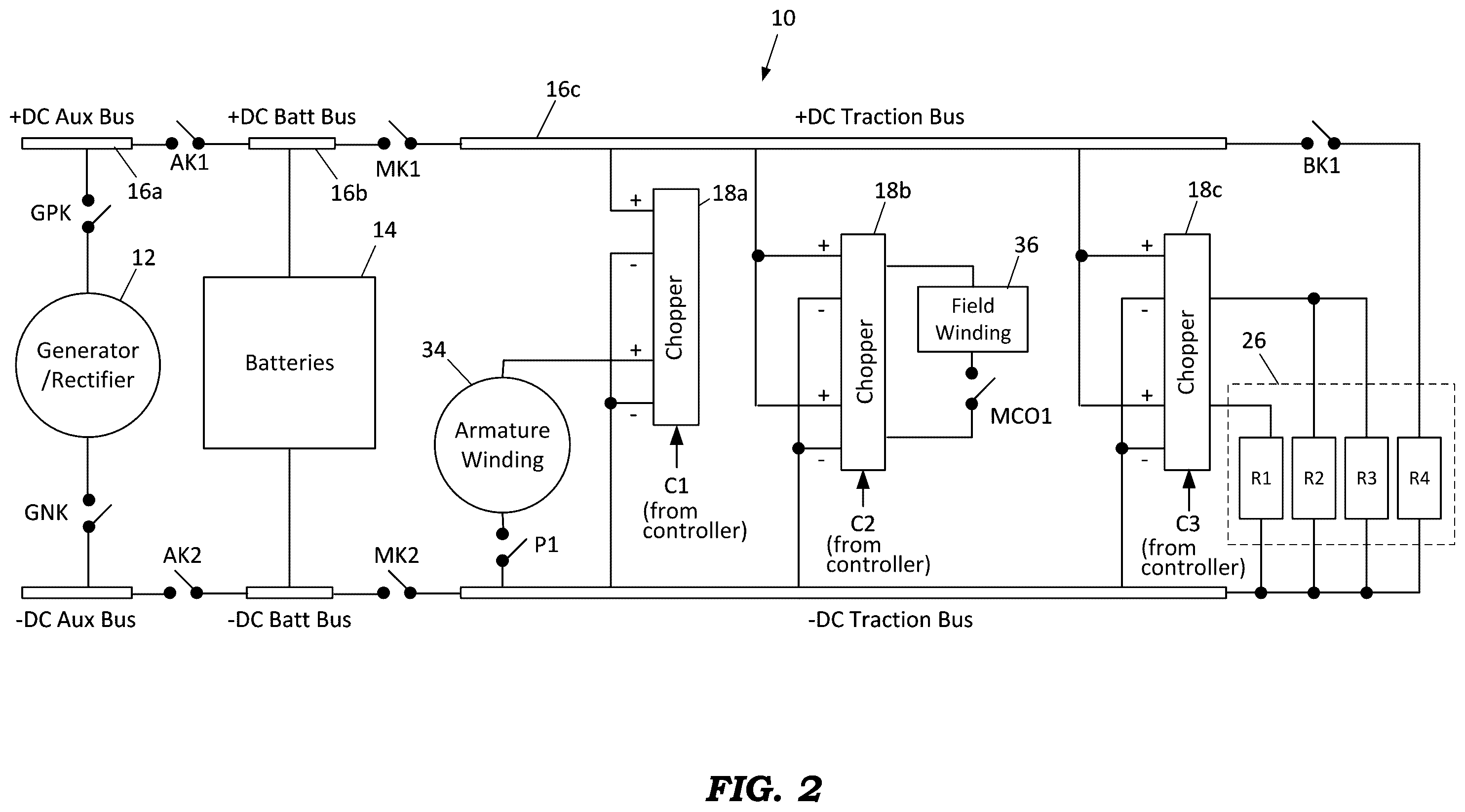 Patent US12365367 Figure 2 – Battery powered locomotive