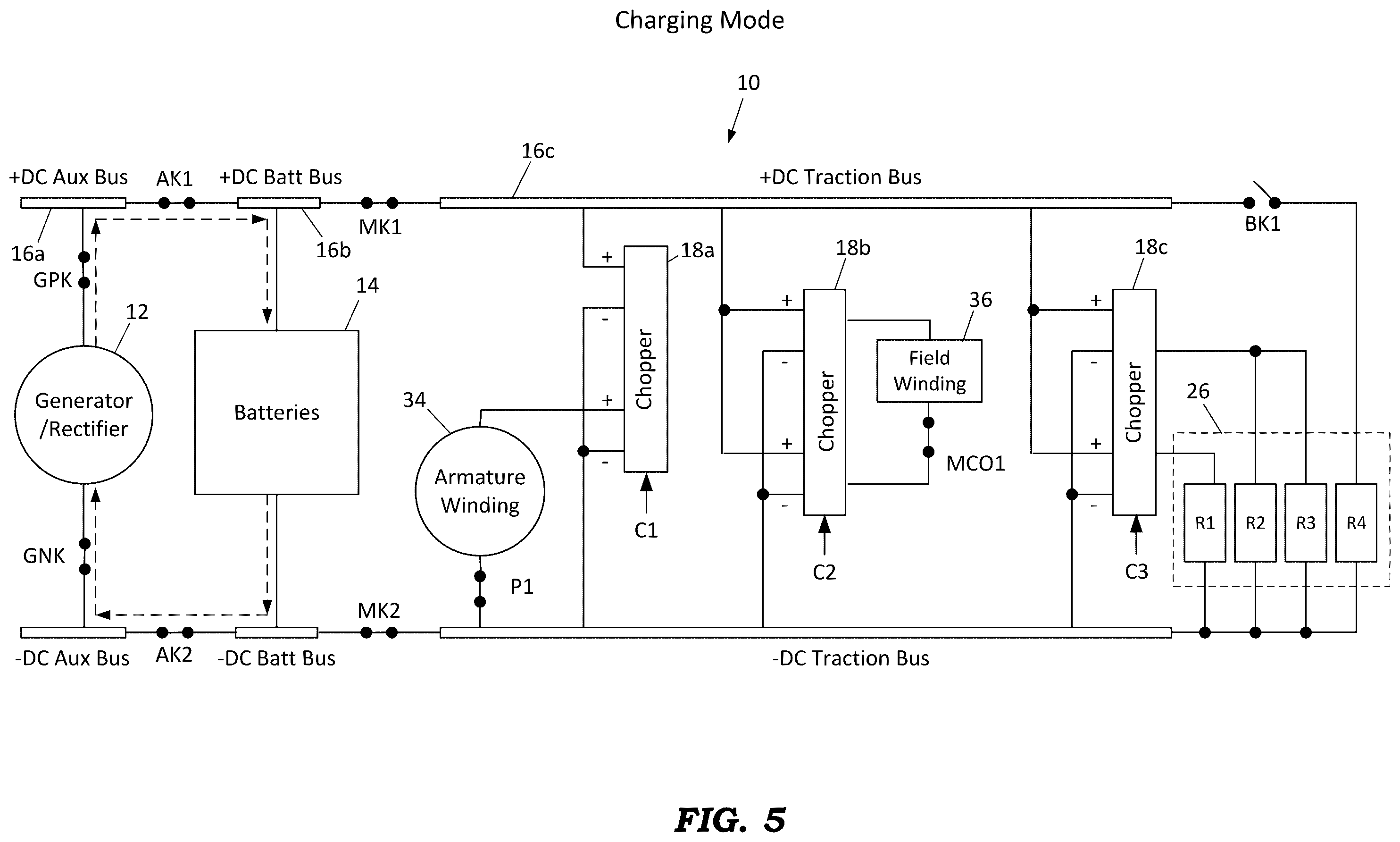 Patent US12365367 Figure 5 – Battery powered locomotive