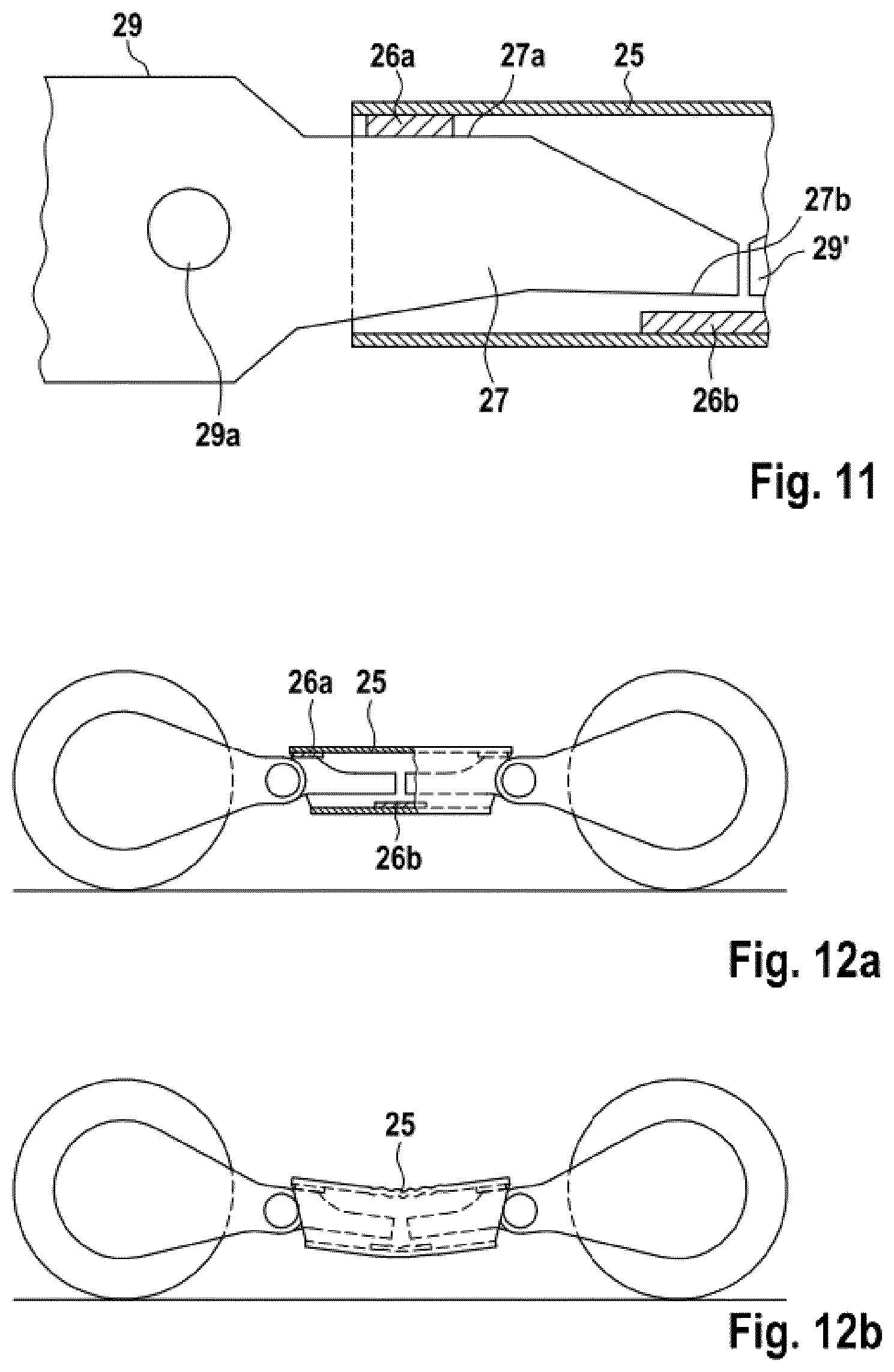 Patent US12365368 Figure 7 – Bogie for a rail vehicle and rail vehicle carriage having at least one bogie, rail vehicle having at least one rail vehicle carriage, and method for adjusting the height of a carriage body of a rail vehicle carriage