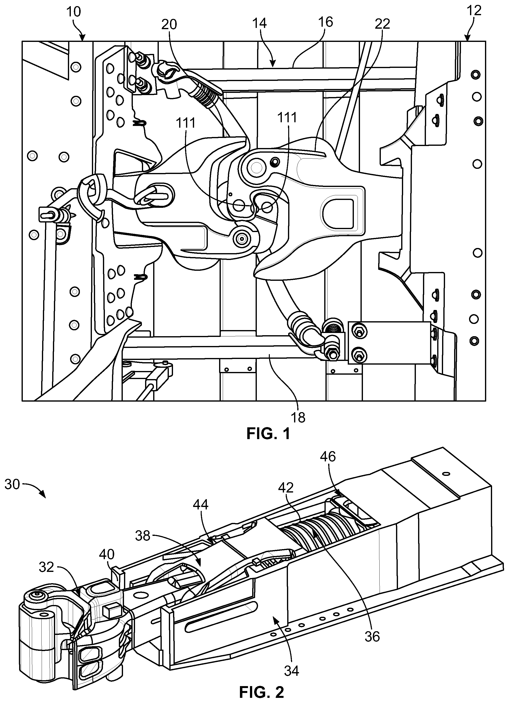 Patent US12365370 — Railway vehicle coupler having robust knuckle — Figure 1