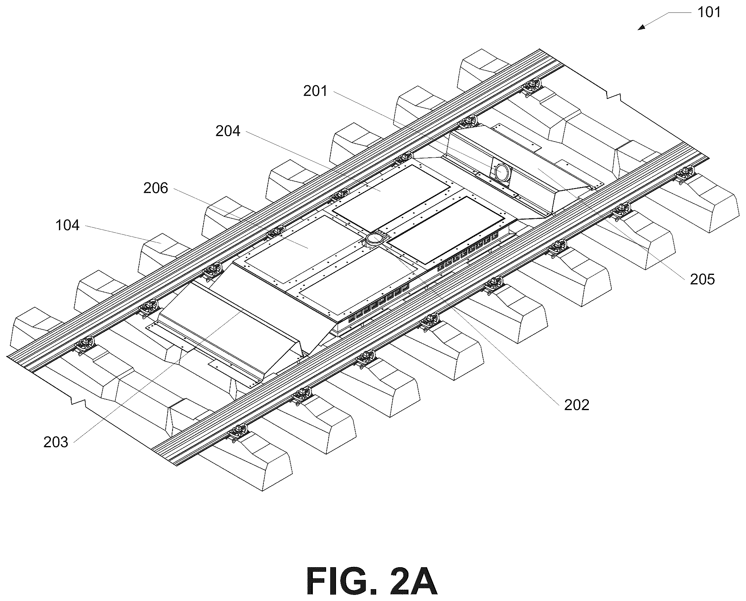 Patent US12365373 Figure 2 – Undercarriage inspection assemblies and systems