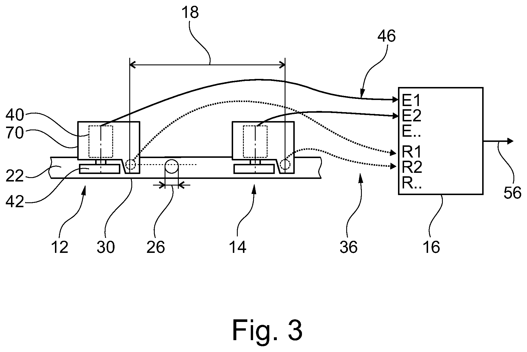 Patent US12365374 Figure 3 – Unmanned rail vehicle and method of determining its position
