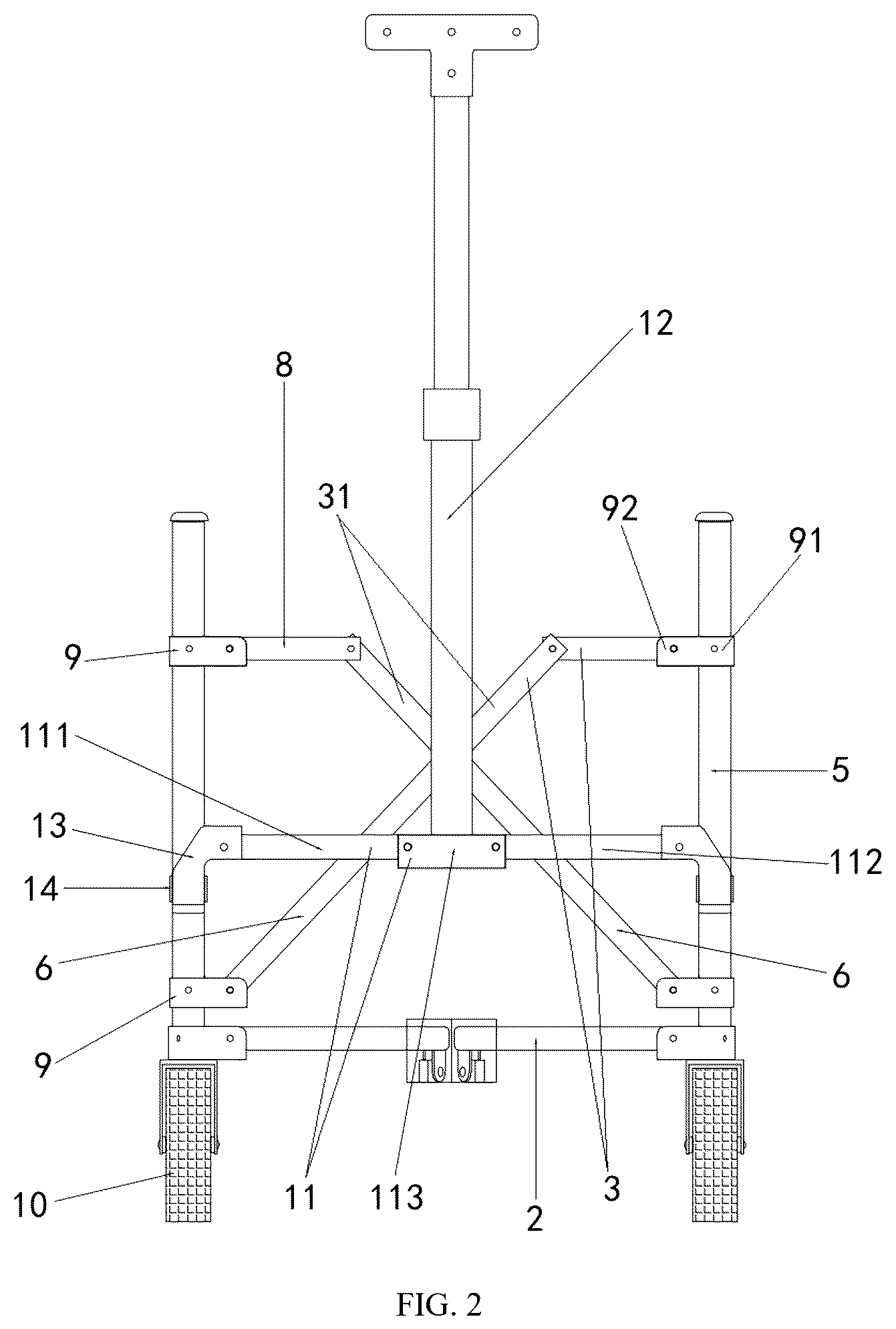 Patent US12365376 Figure 2 – Camping wagon