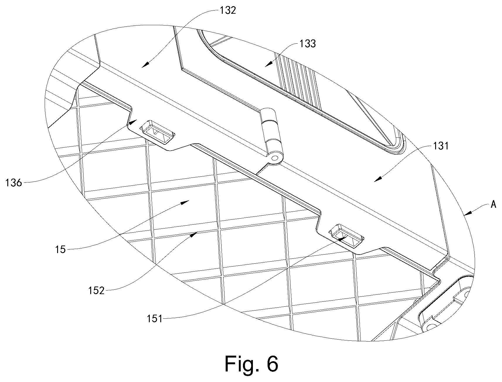 Patent US12365378 Figure 6 – Foldable cart