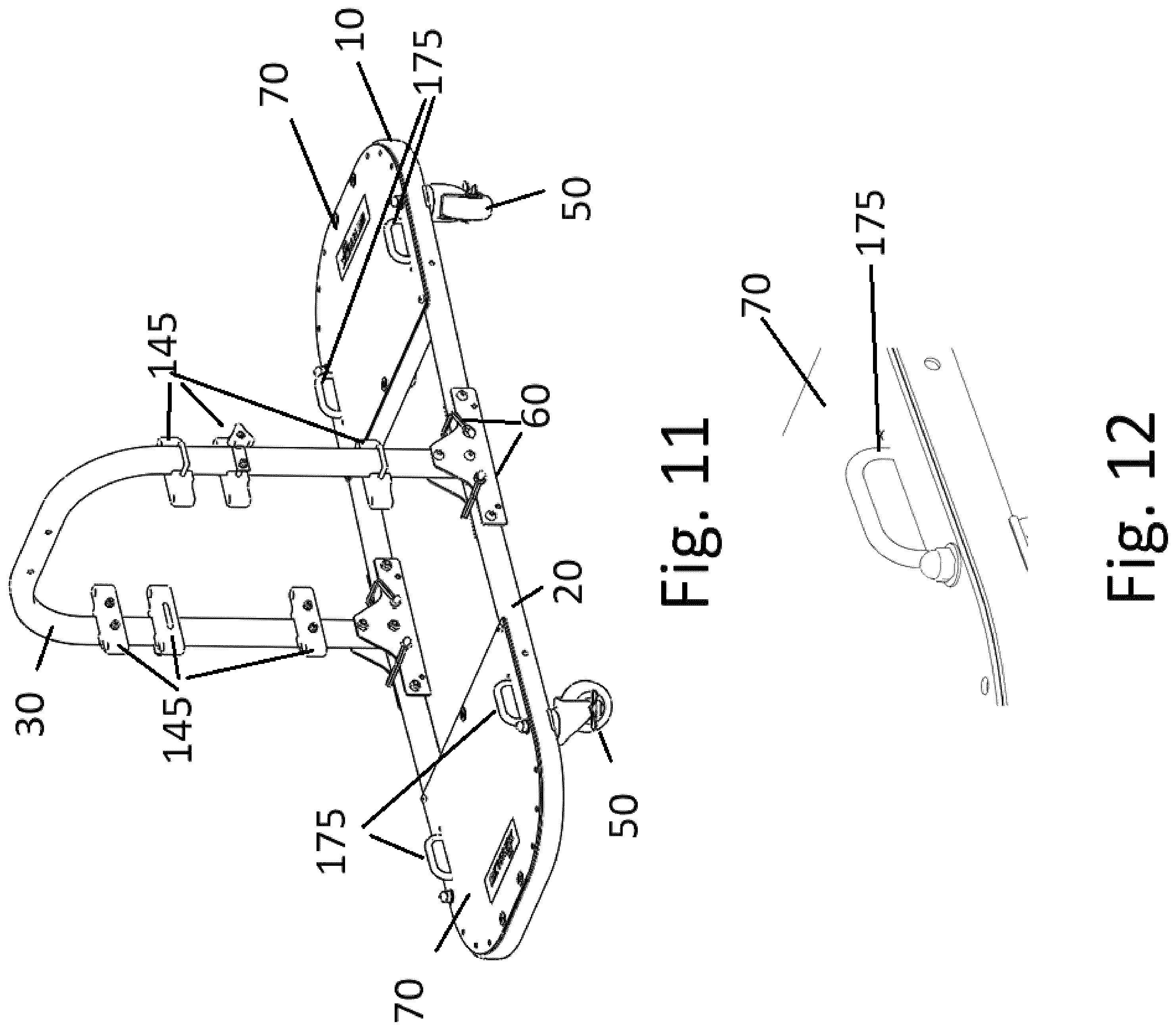 Patent US12365380 Figure 11 – Foldable door cart