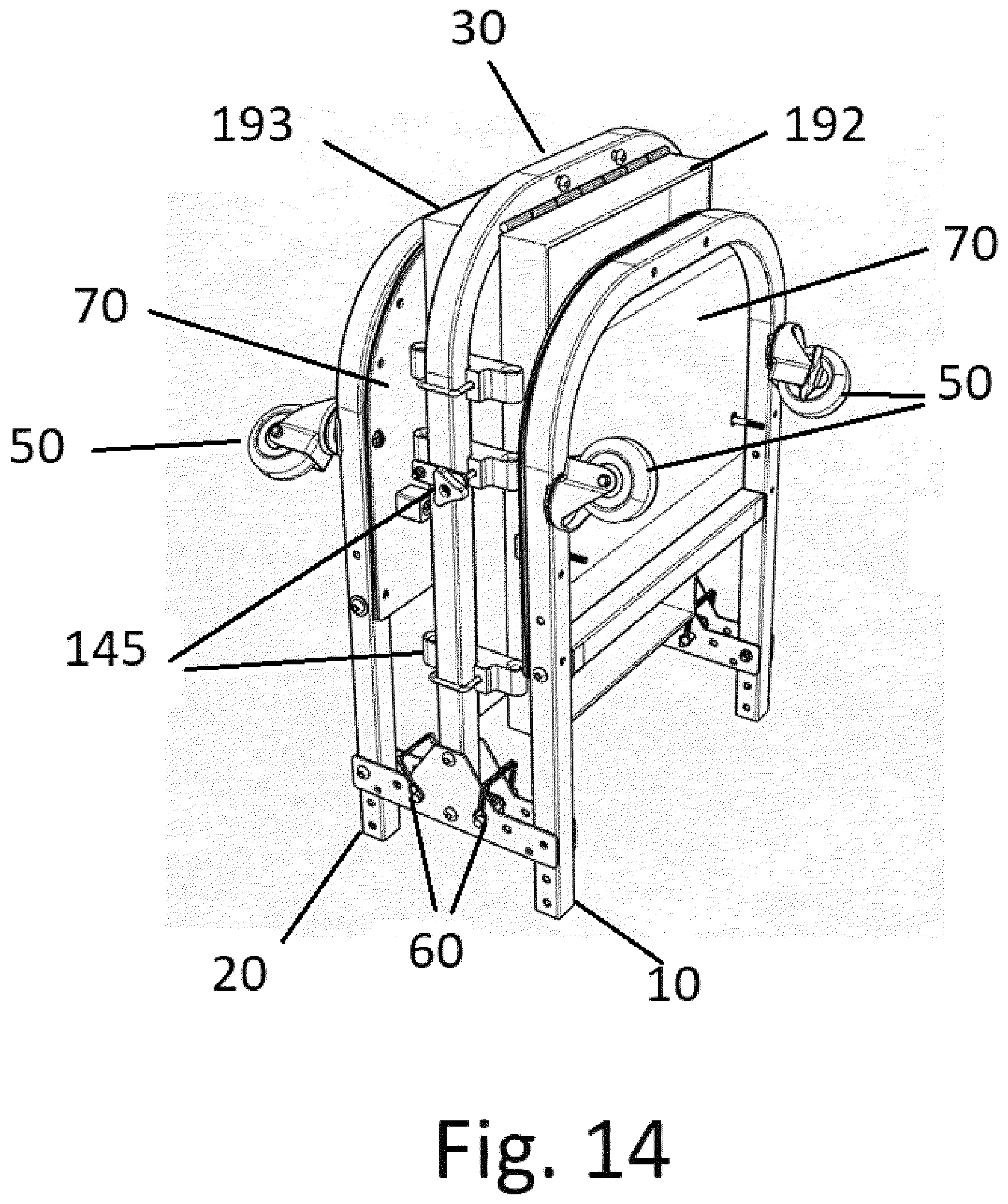 Patent US12365380 Figure 13 – Foldable door cart