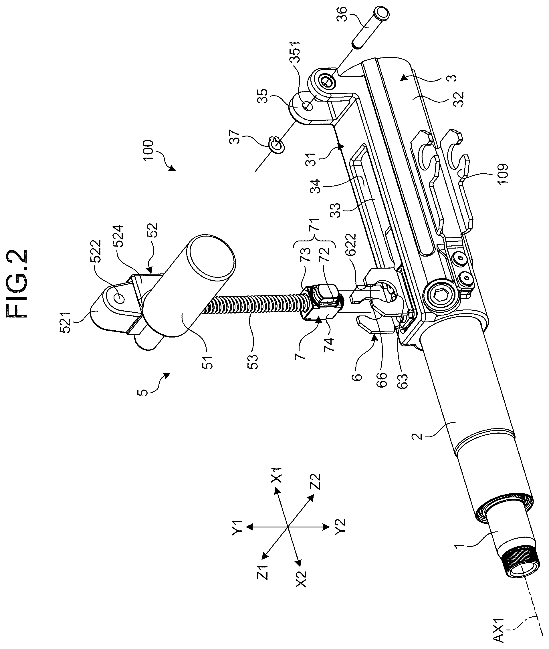 Patent US12365382 Figure 2 – Steering device and manufacturing method of steering device