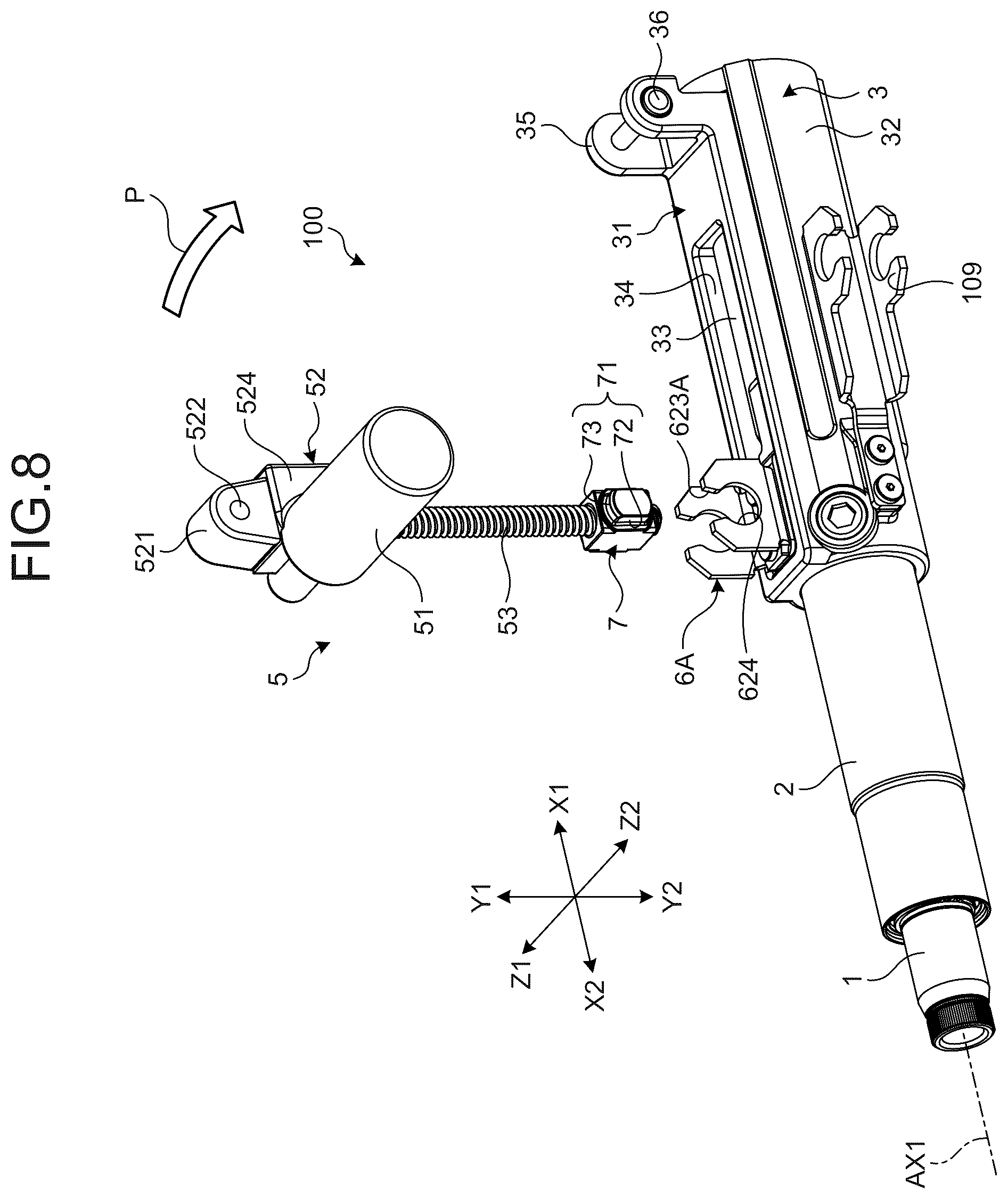 Patent US12365382 Figure 6 – Steering device and manufacturing method of steering device