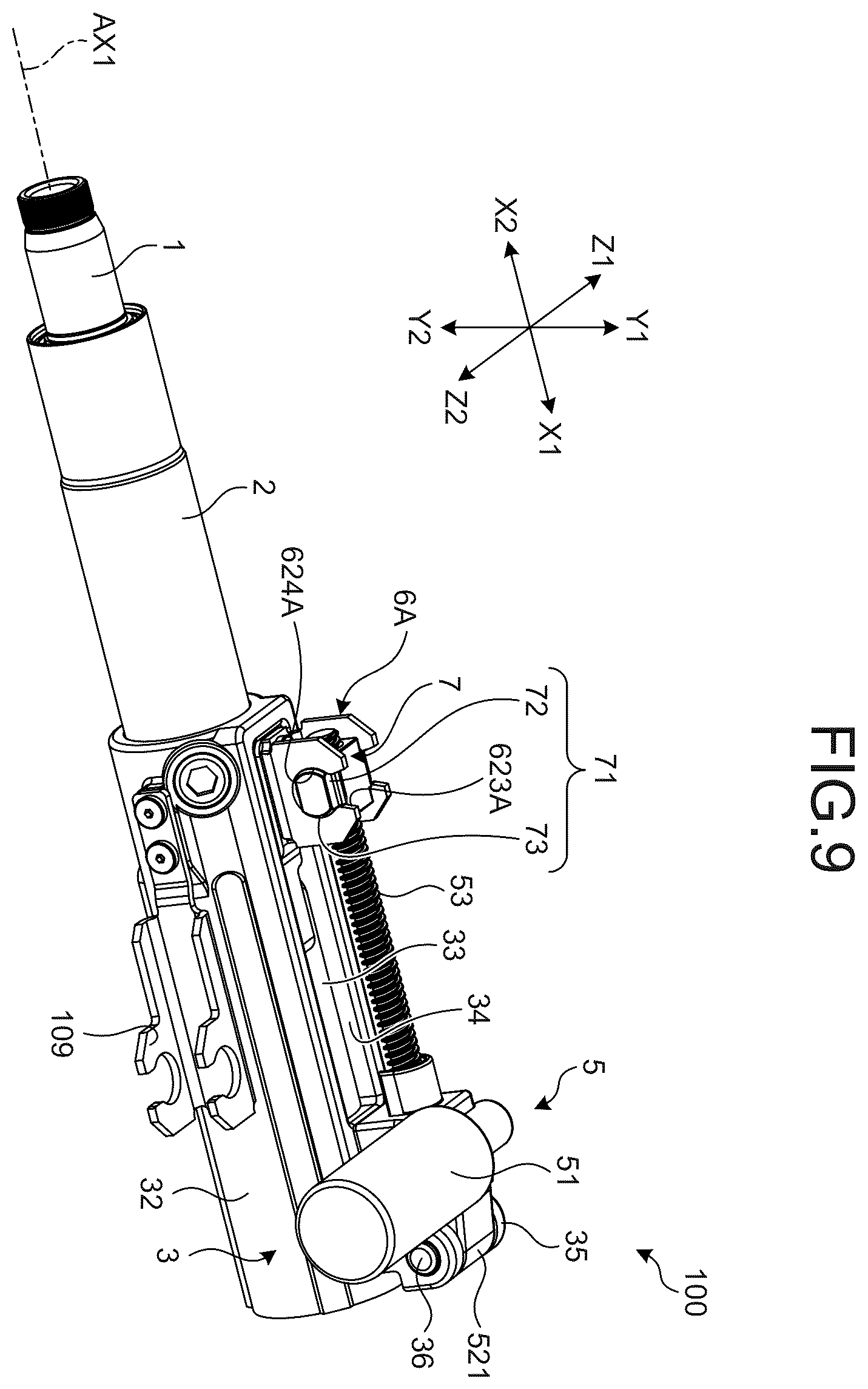 Patent US12365382 Figure 7 – Steering device and manufacturing method of steering device