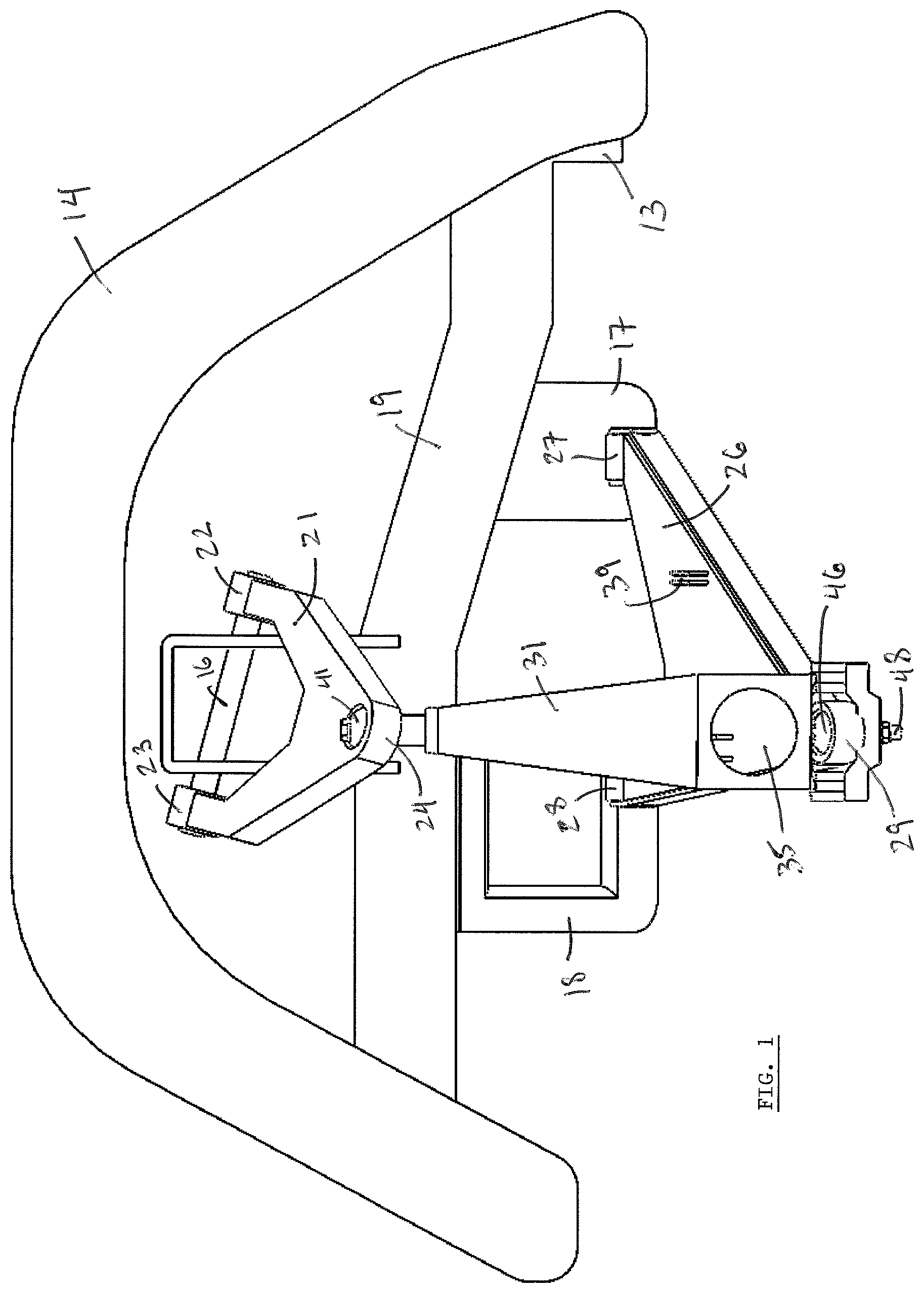 Patent US12365387 Figure 1 – Methods and apparatus for moving the front wheels of a vehicle forward