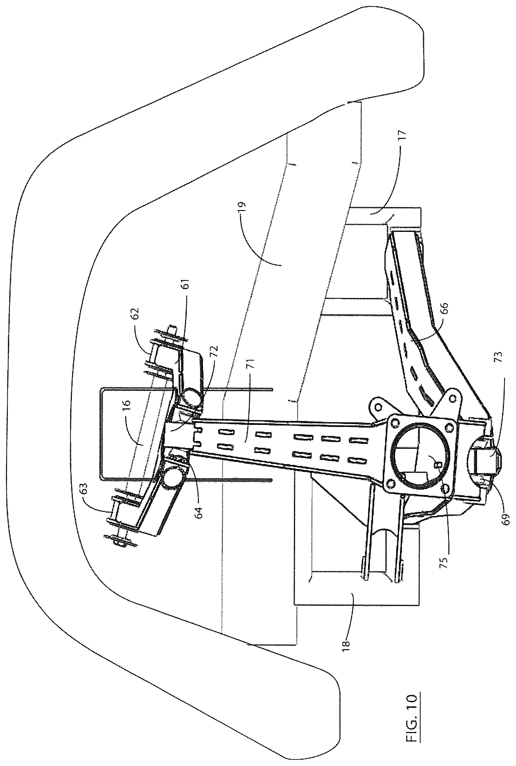 Patent US12365387 Figure 10 – Methods and apparatus for moving the front wheels of a vehicle forward