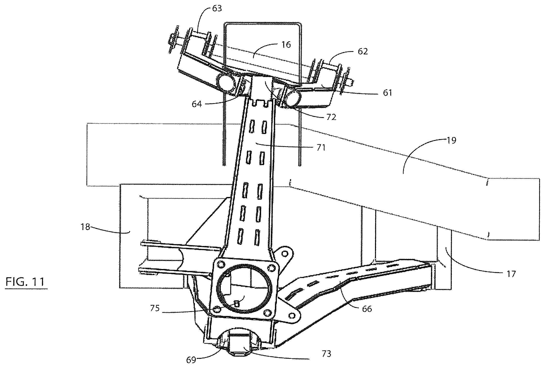 Patent US12365387 Figure 11 – Methods and apparatus for moving the front wheels of a vehicle forward