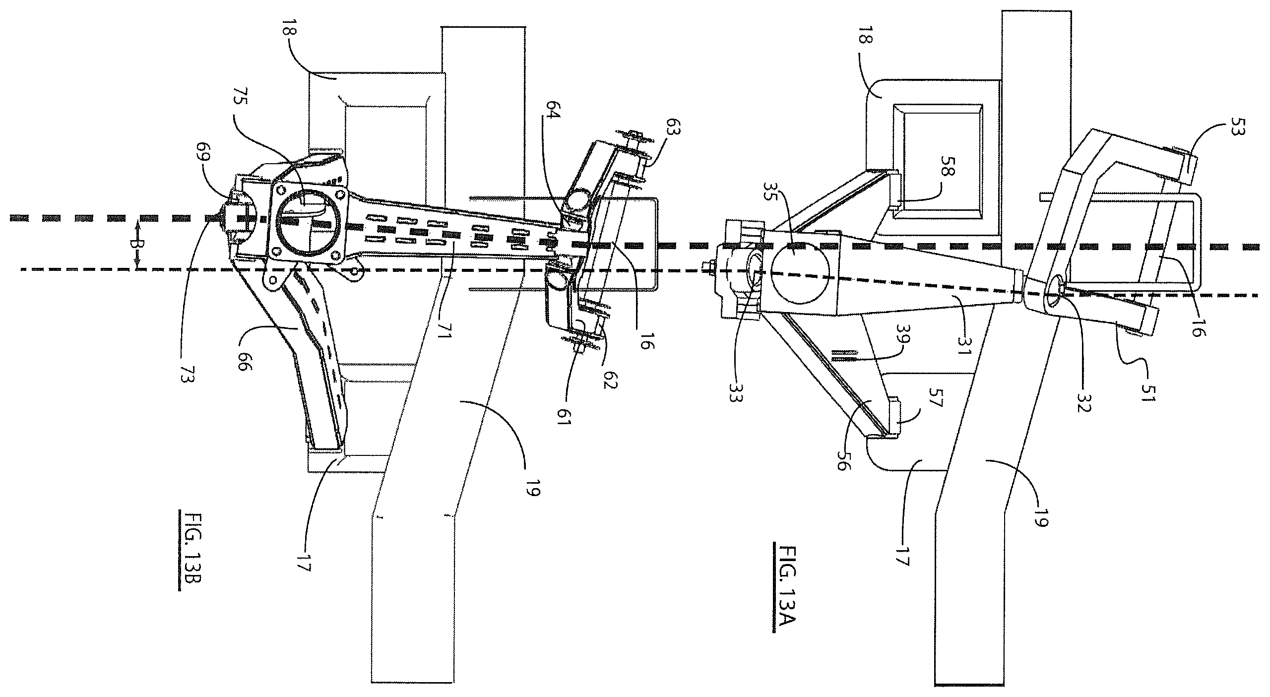 Patent US12365387 Figure 13 – Methods and apparatus for moving the front wheels of a vehicle forward
