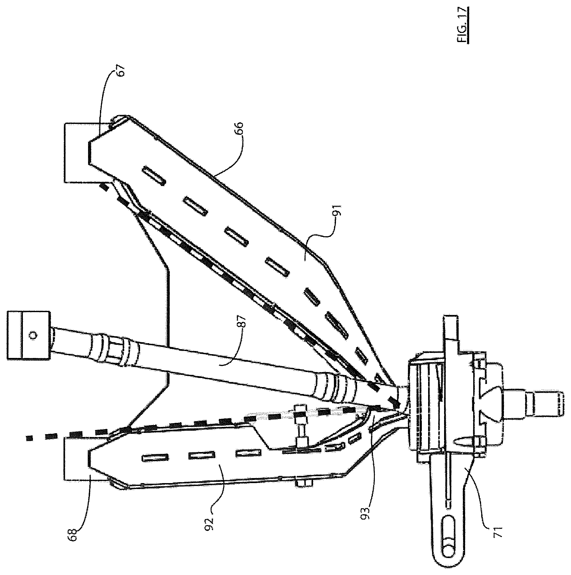 Patent US12365387 Figure 17 – Methods and apparatus for moving the front wheels of a vehicle forward