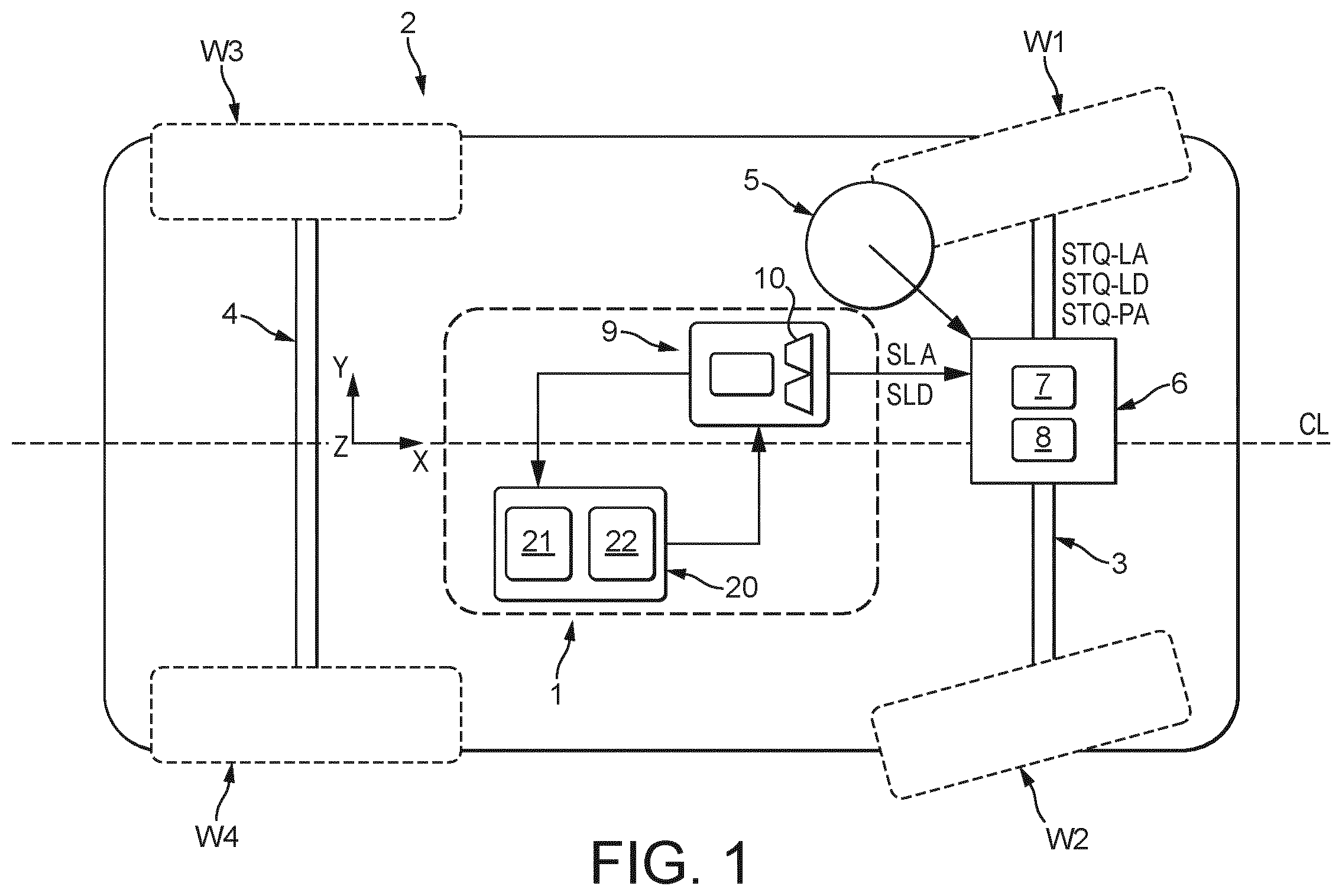 Patent US12365388 Figure 1 – Controller and method for generation of steering overlay signal