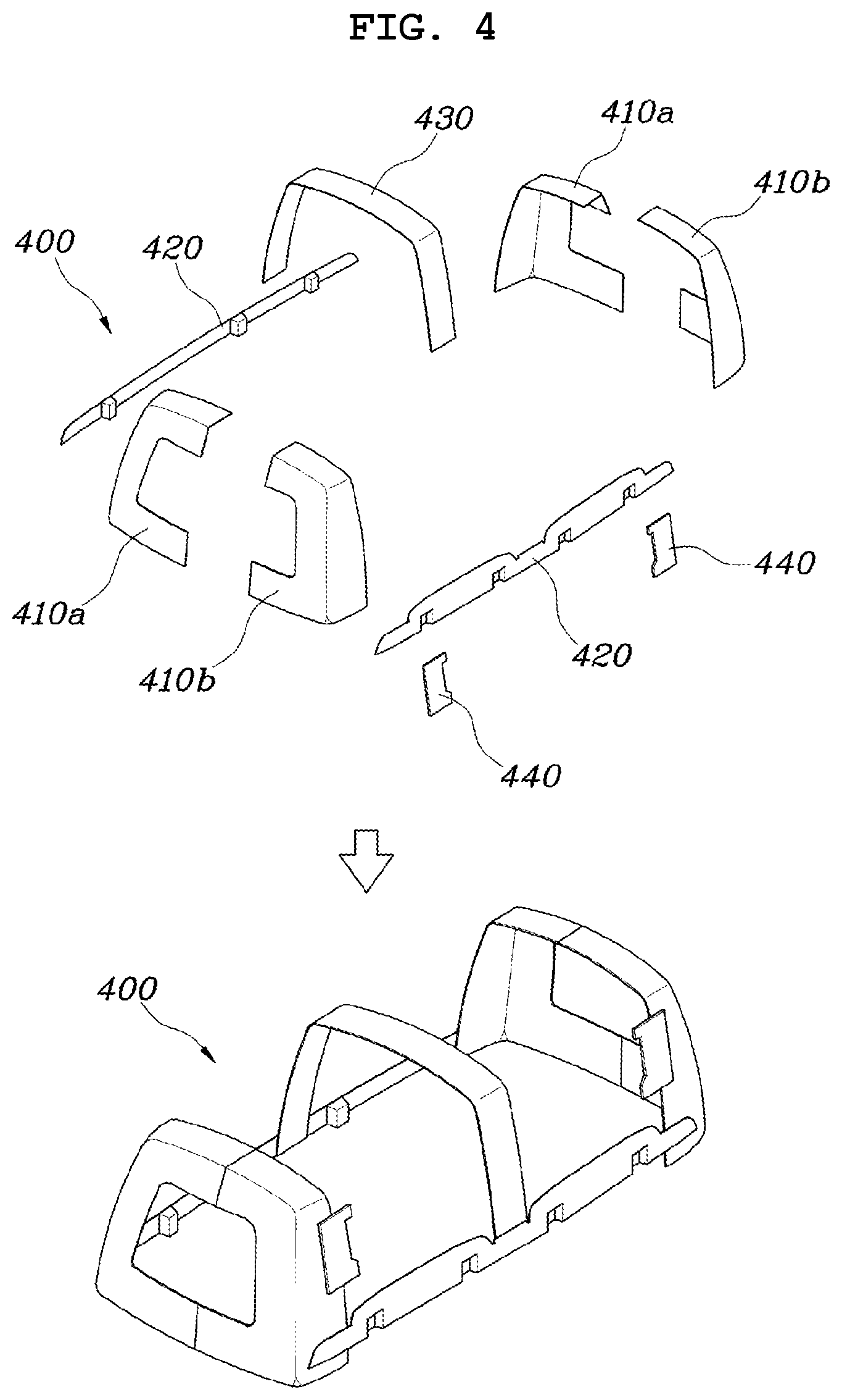 Patent US12365391 Figure 4 – Panel assembly for vehicle