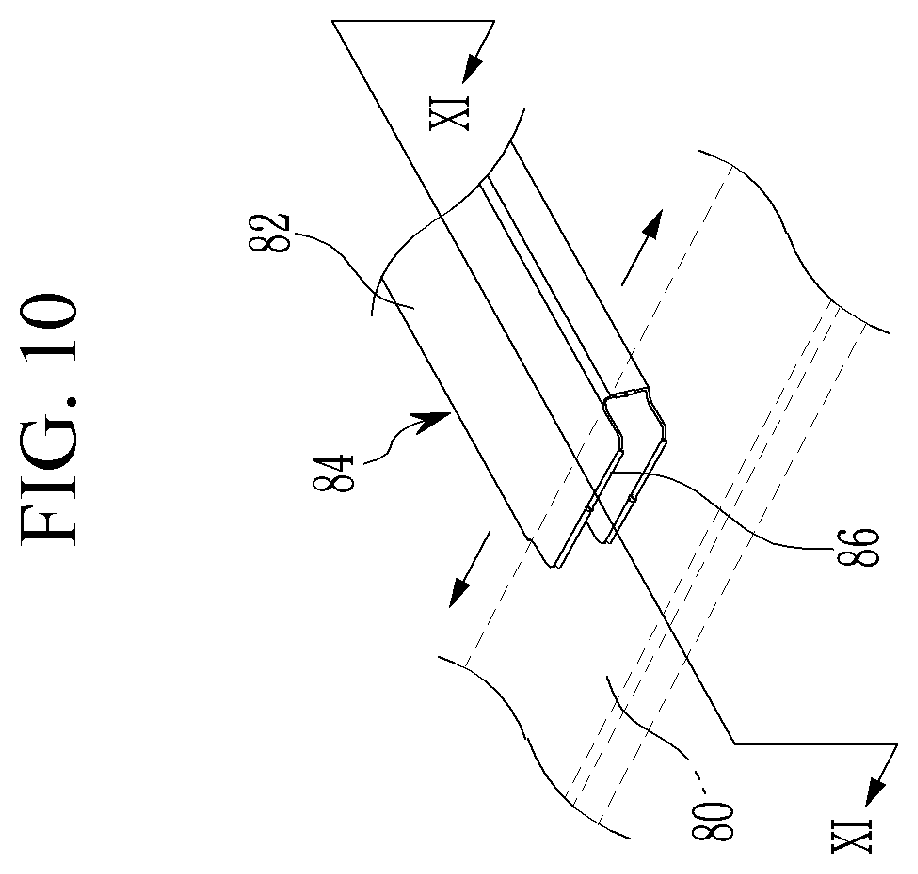 Patent US12365392 Figure 10 – Roof reinforcement structure of vehicle body