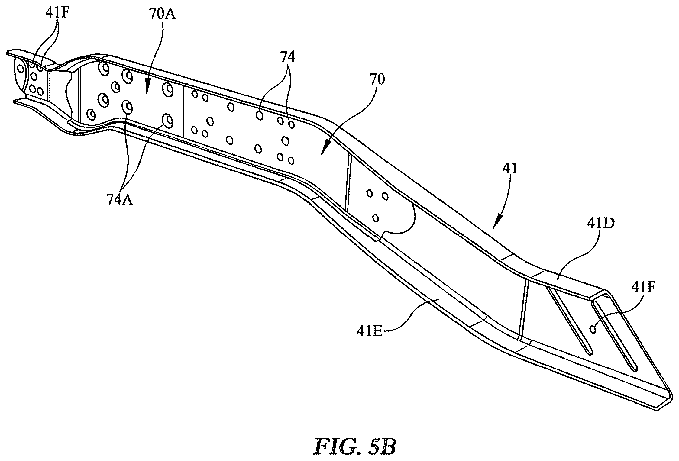 Patent US12365396 Figure 8 – Vehicle frame rails with swaged spacer connection and methods of manufacturing vehicle frame rails
