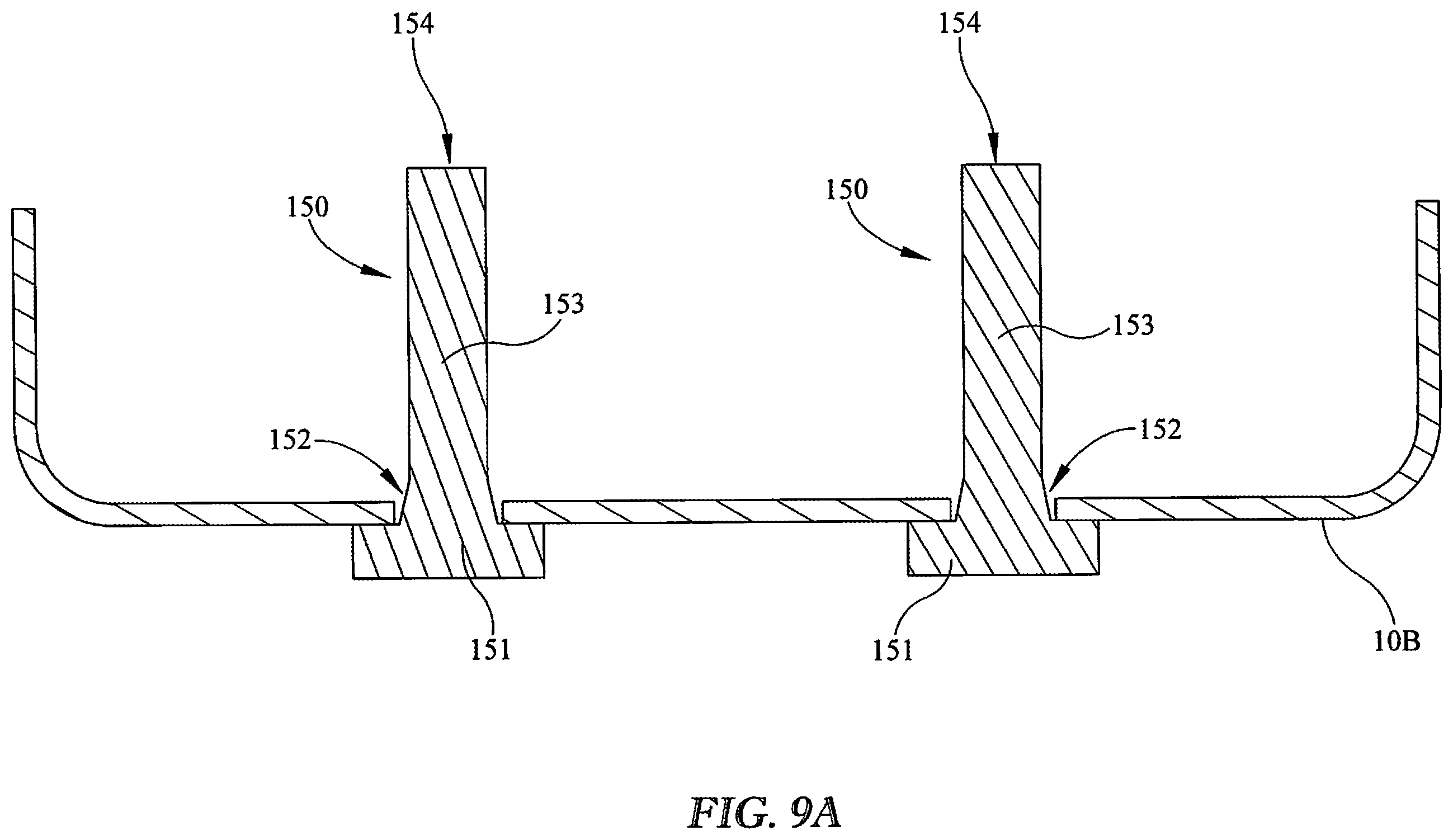 Patent US12365396 Figure 12 – Vehicle frame rails with swaged spacer connection and methods of manufacturing vehicle frame rails