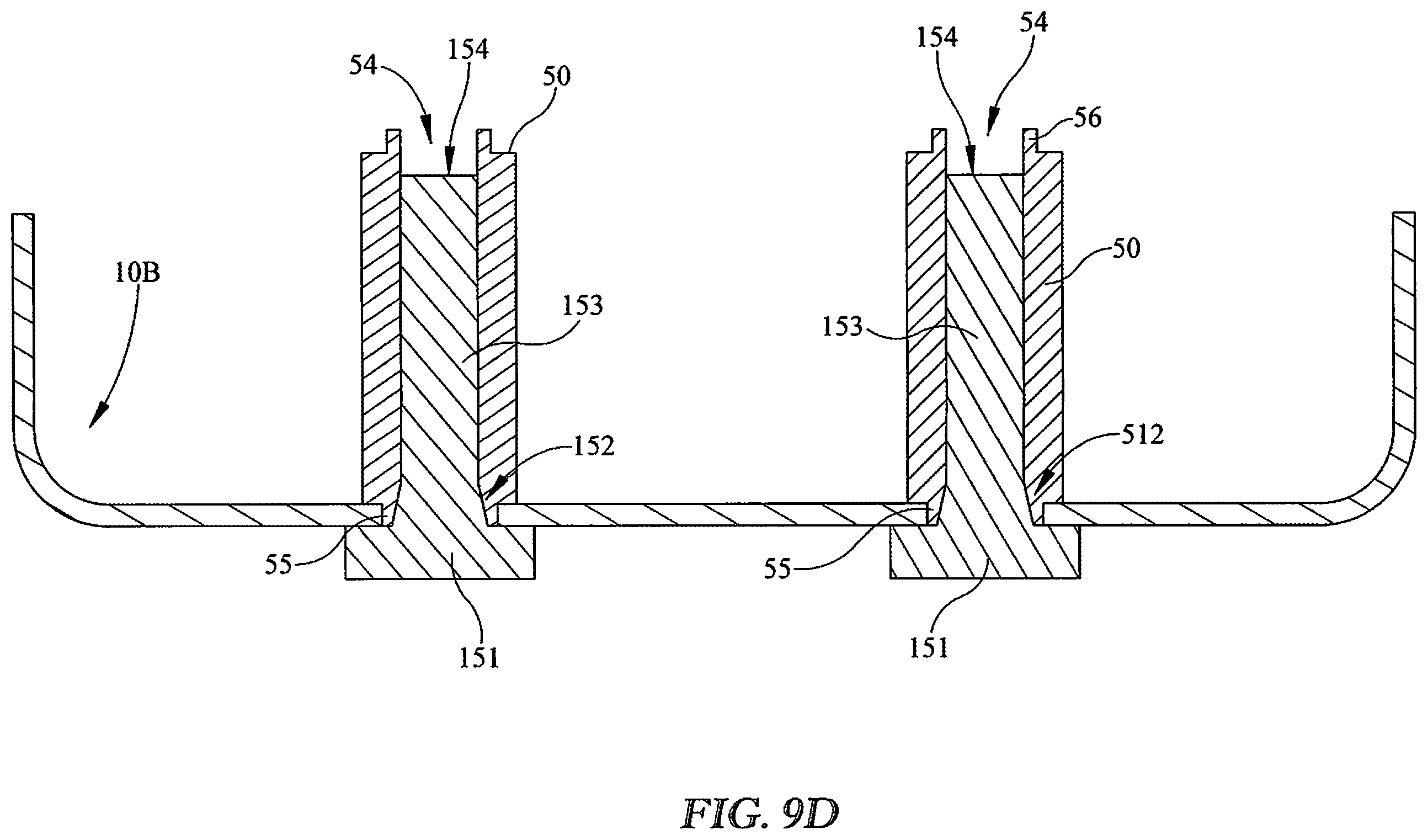 Patent US12365396 Figure 15 – Vehicle frame rails with swaged spacer connection and methods of manufacturing vehicle frame rails