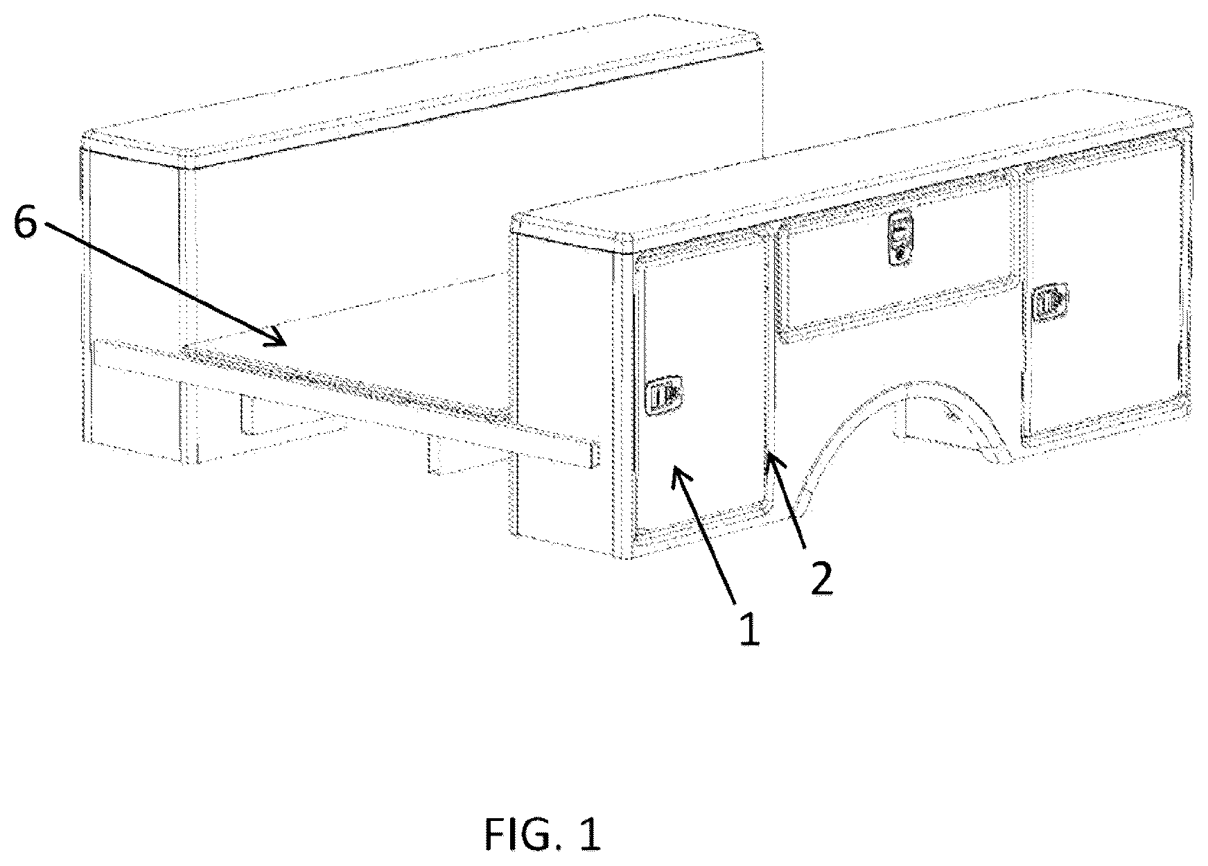 Patent US12365397 Figure 1 – Sidepack storage compartment and methods of making and using same