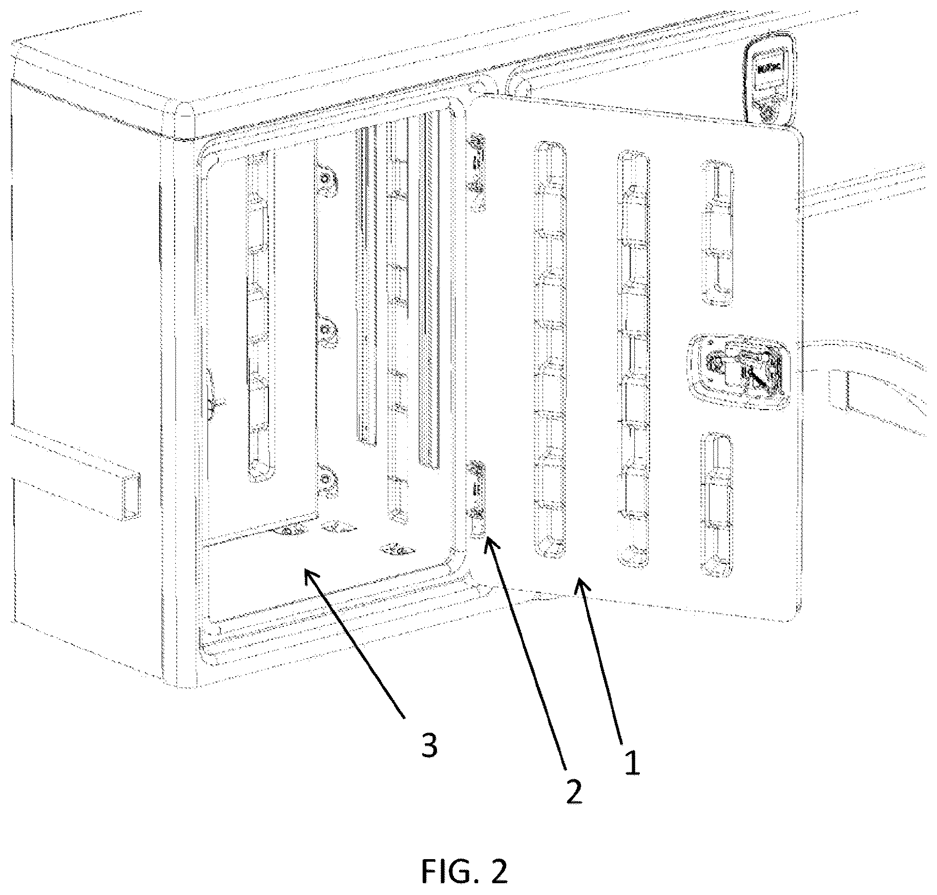 Patent US12365397 Figure 2 – Sidepack storage compartment and methods of making and using same