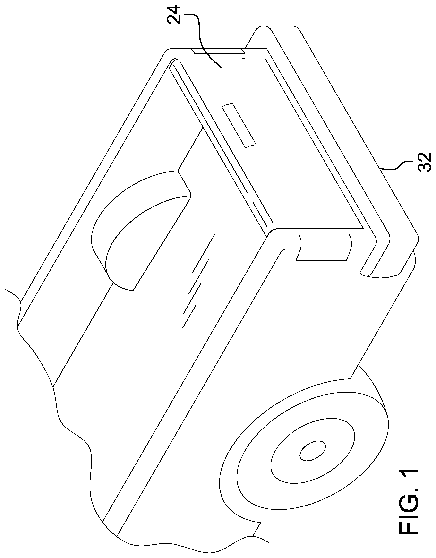 Patent US12365398 Figure 1 – Retractable tailgate assembly