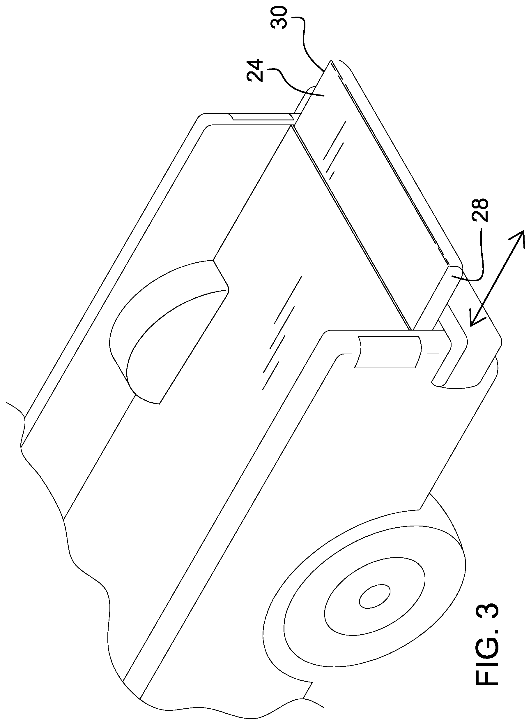 Patent US12365398 Figure 3 – Retractable tailgate assembly