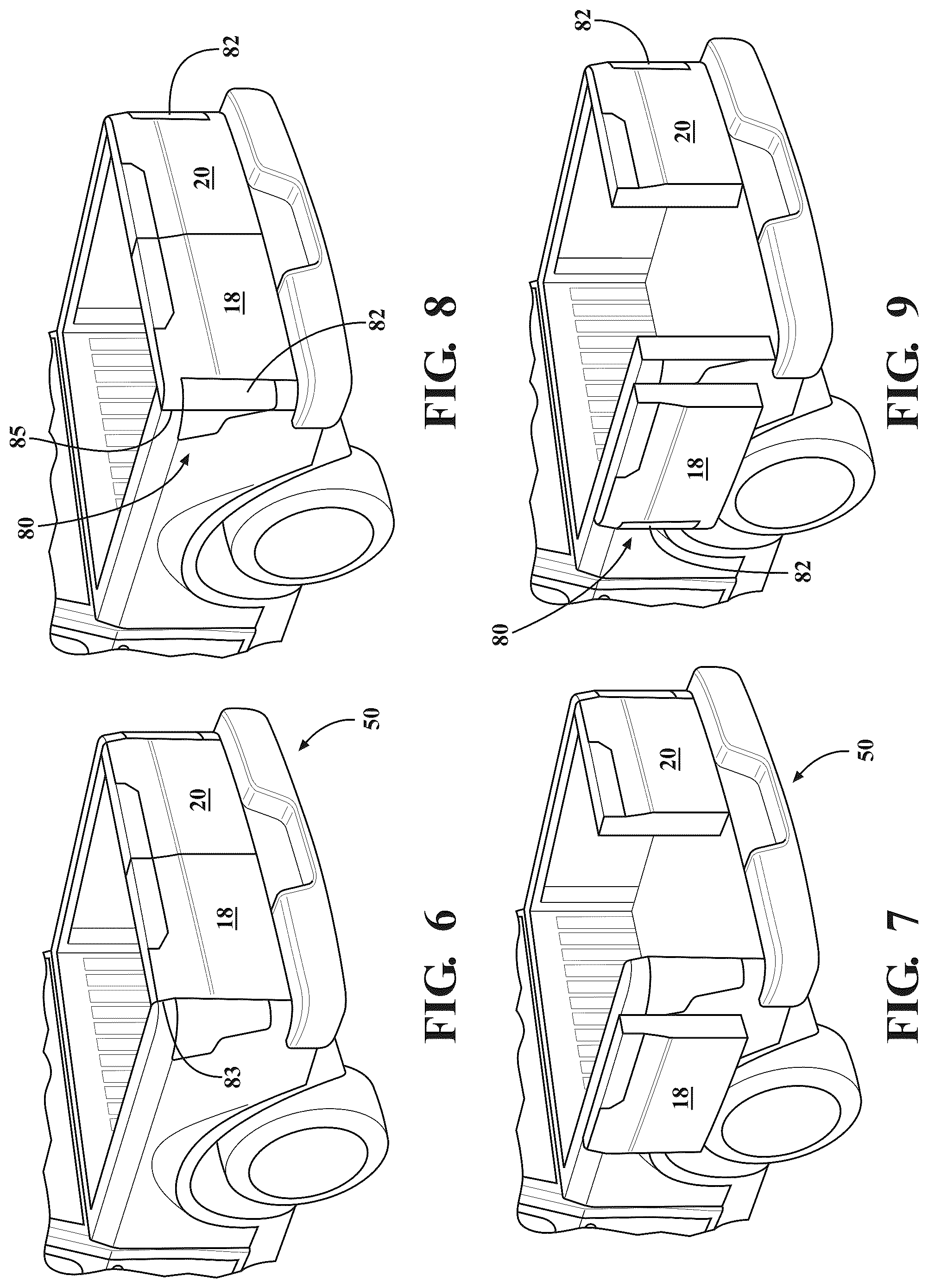 Patent US12365399 Figure 4 – Articulating tailgate