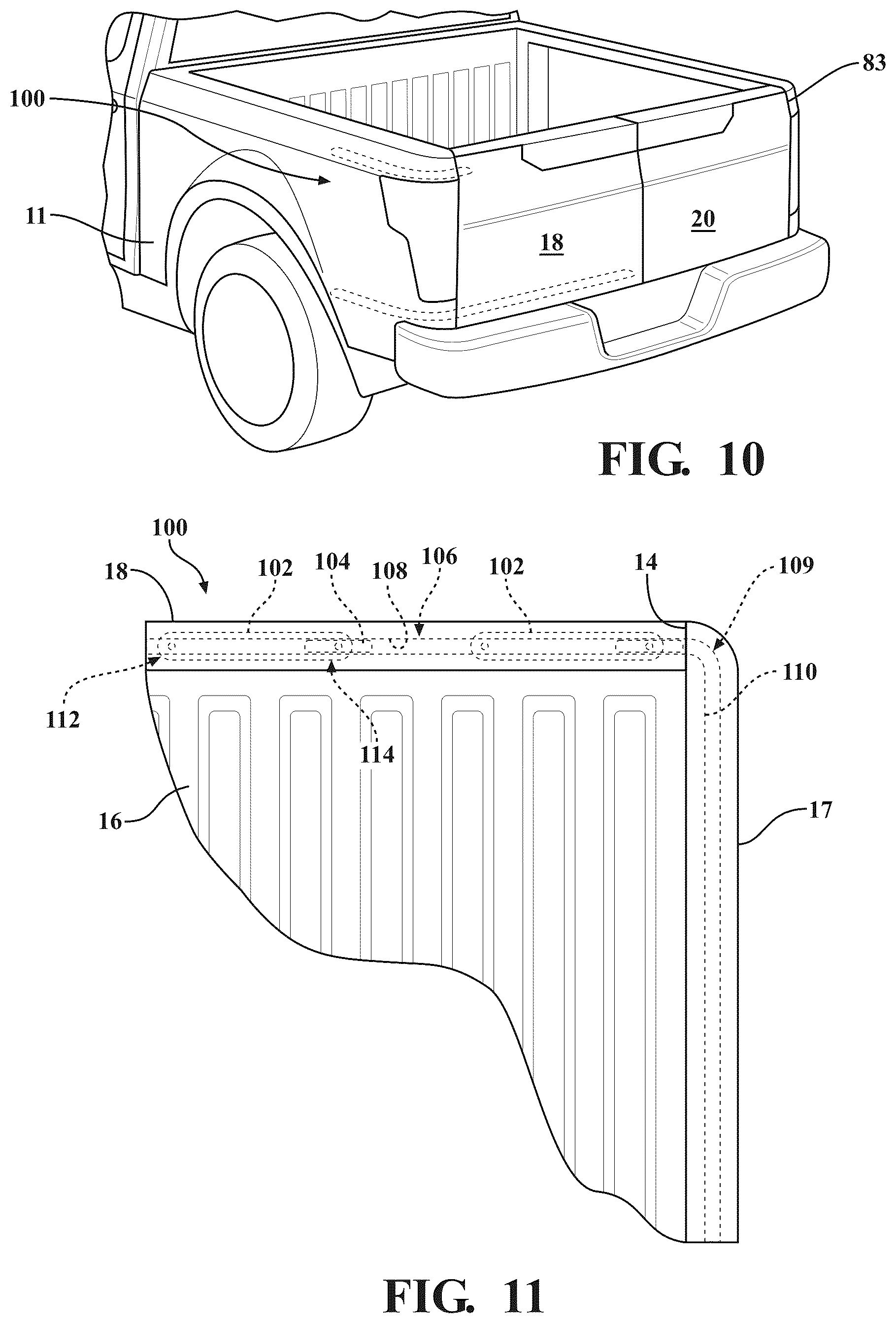 Patent US12365399 Figure 5 – Articulating tailgate