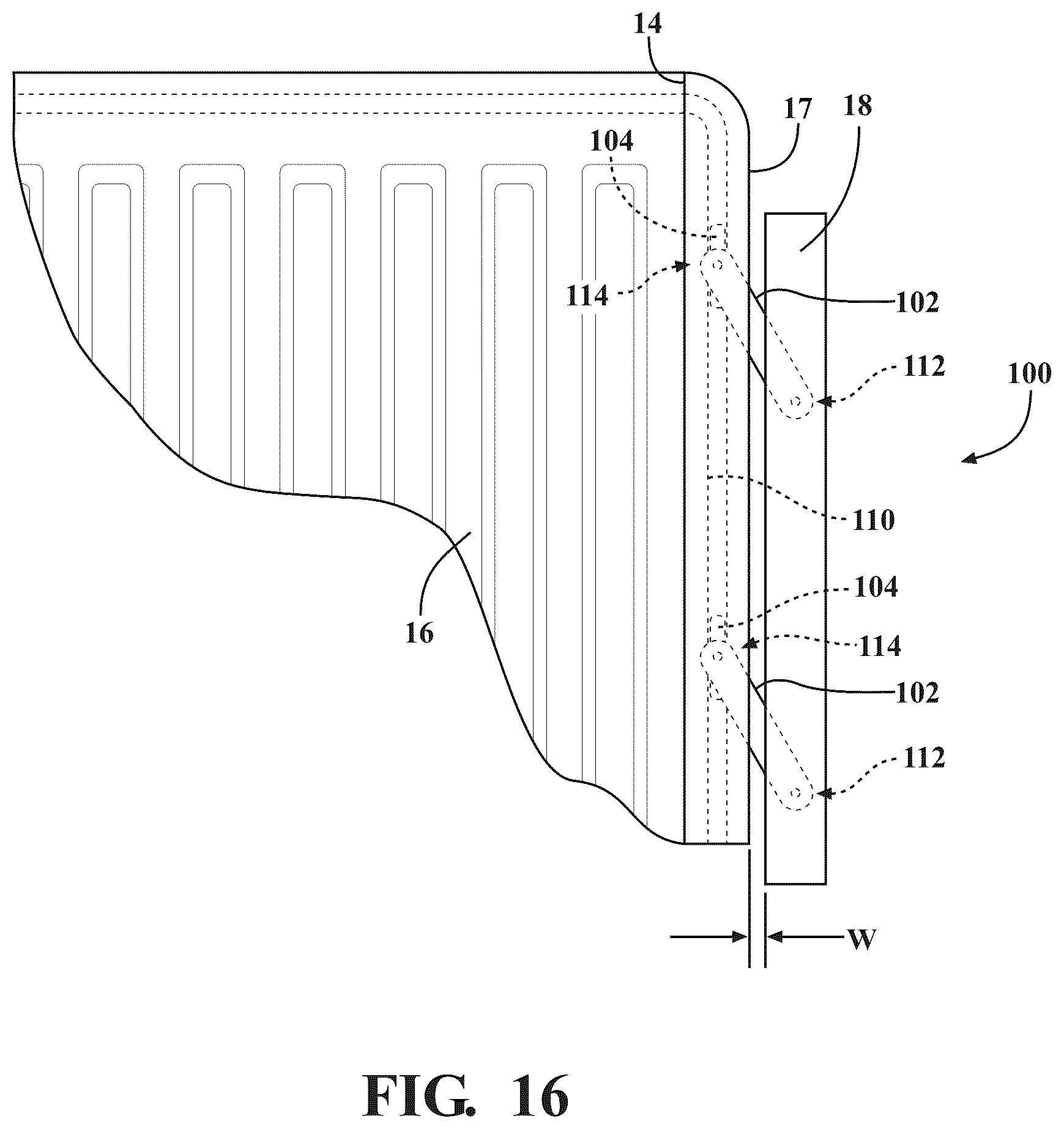 Patent US12365399 Figure 9 – Articulating tailgate