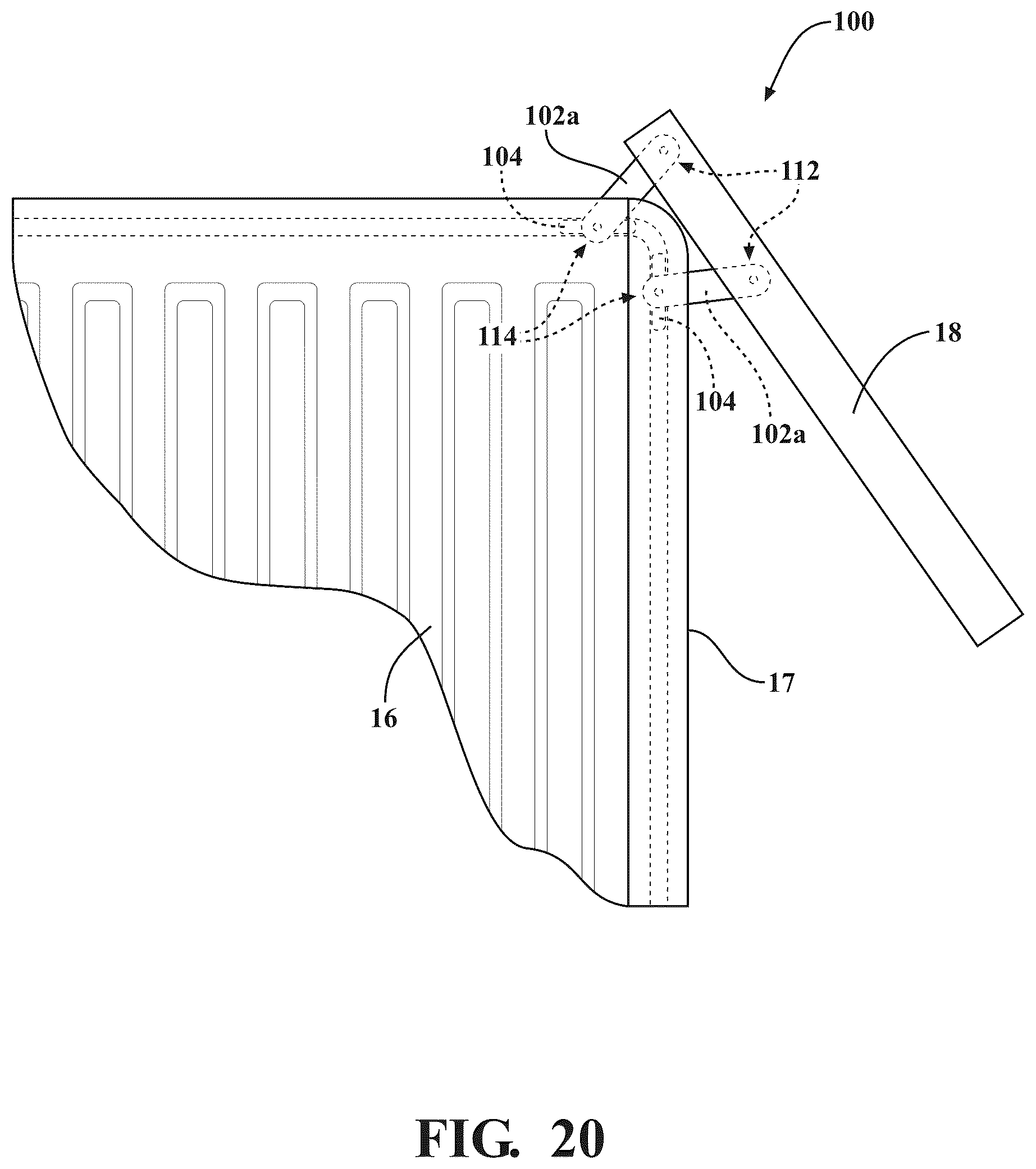 Patent US12365399 Figure 13 – Articulating tailgate
