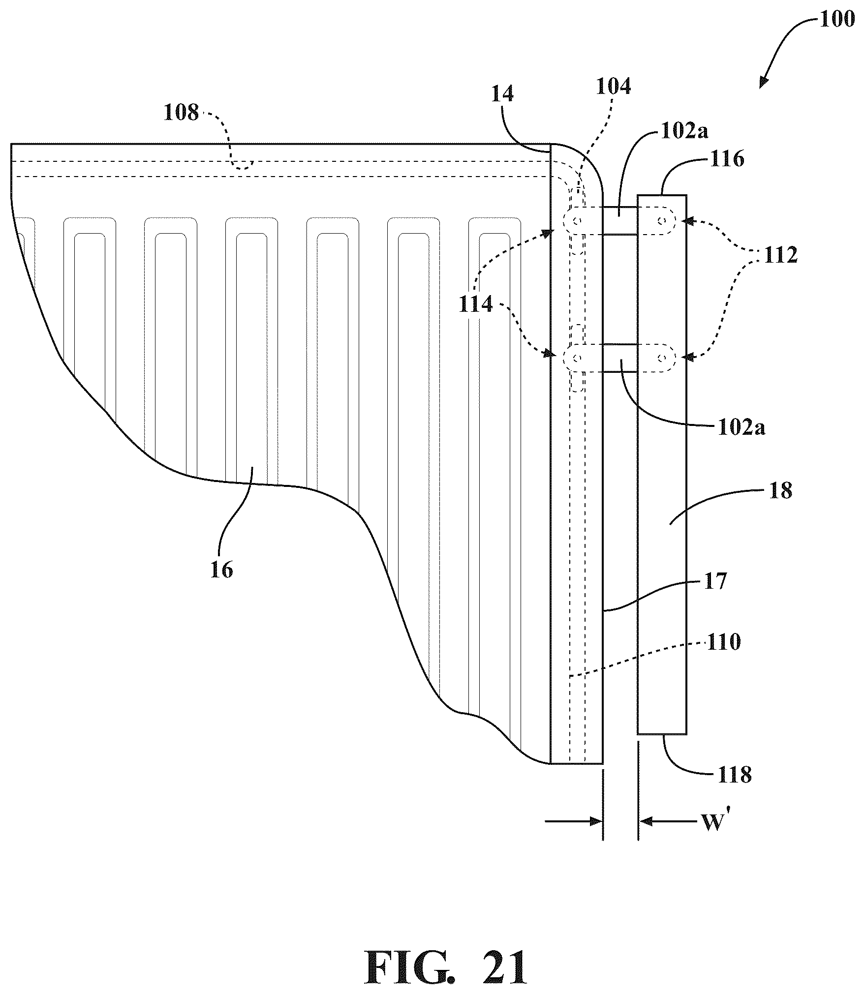 Patent US12365399 Figure 14 – Articulating tailgate