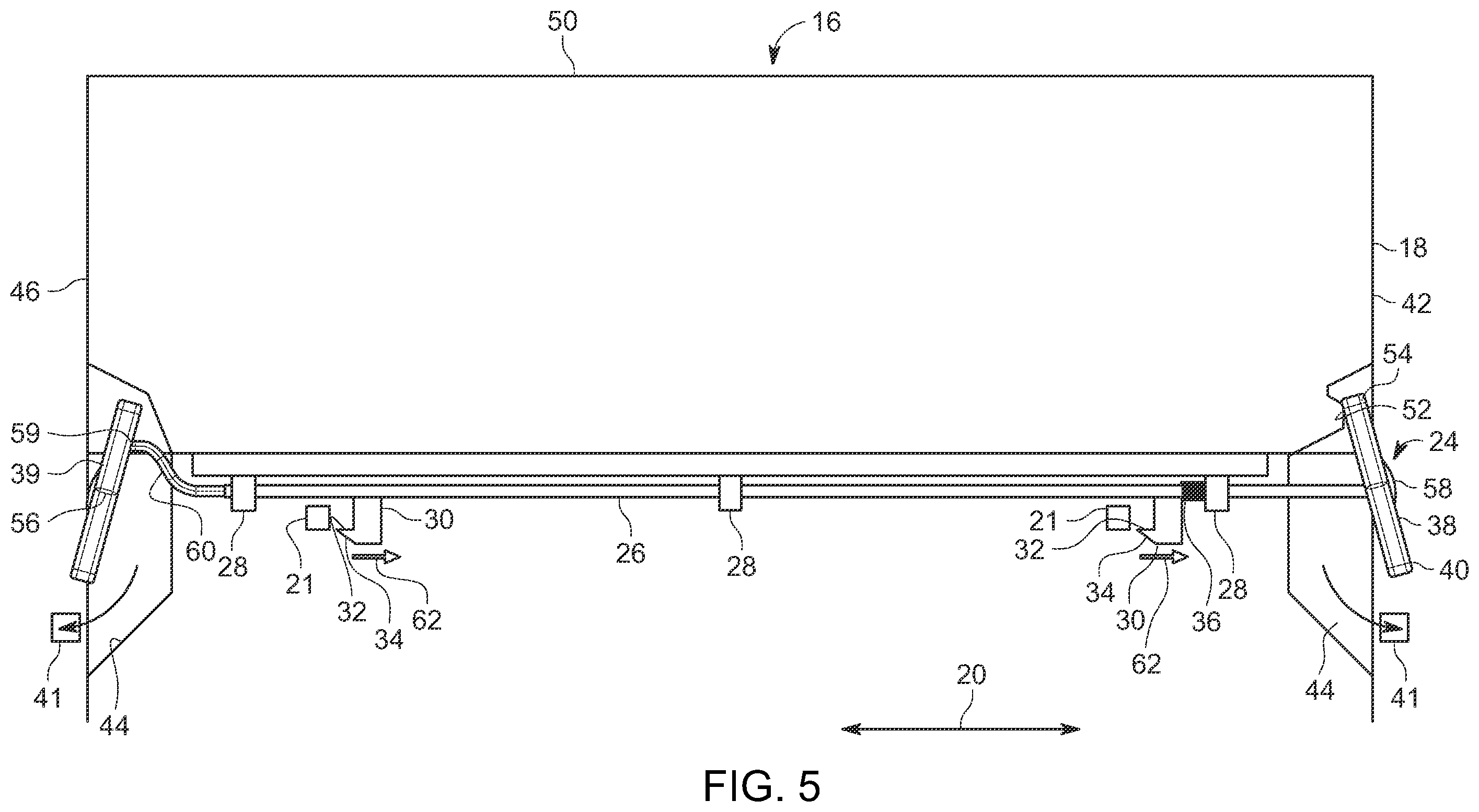 Patent US12365400 Figure 5 – Vehicle bed latch system