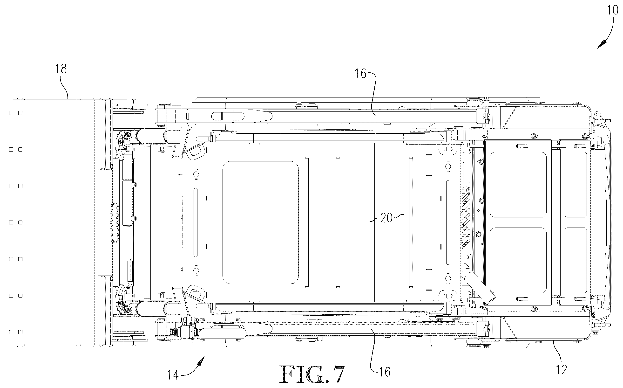 Patent US12365401 Figure 7 – Controls for a work machine