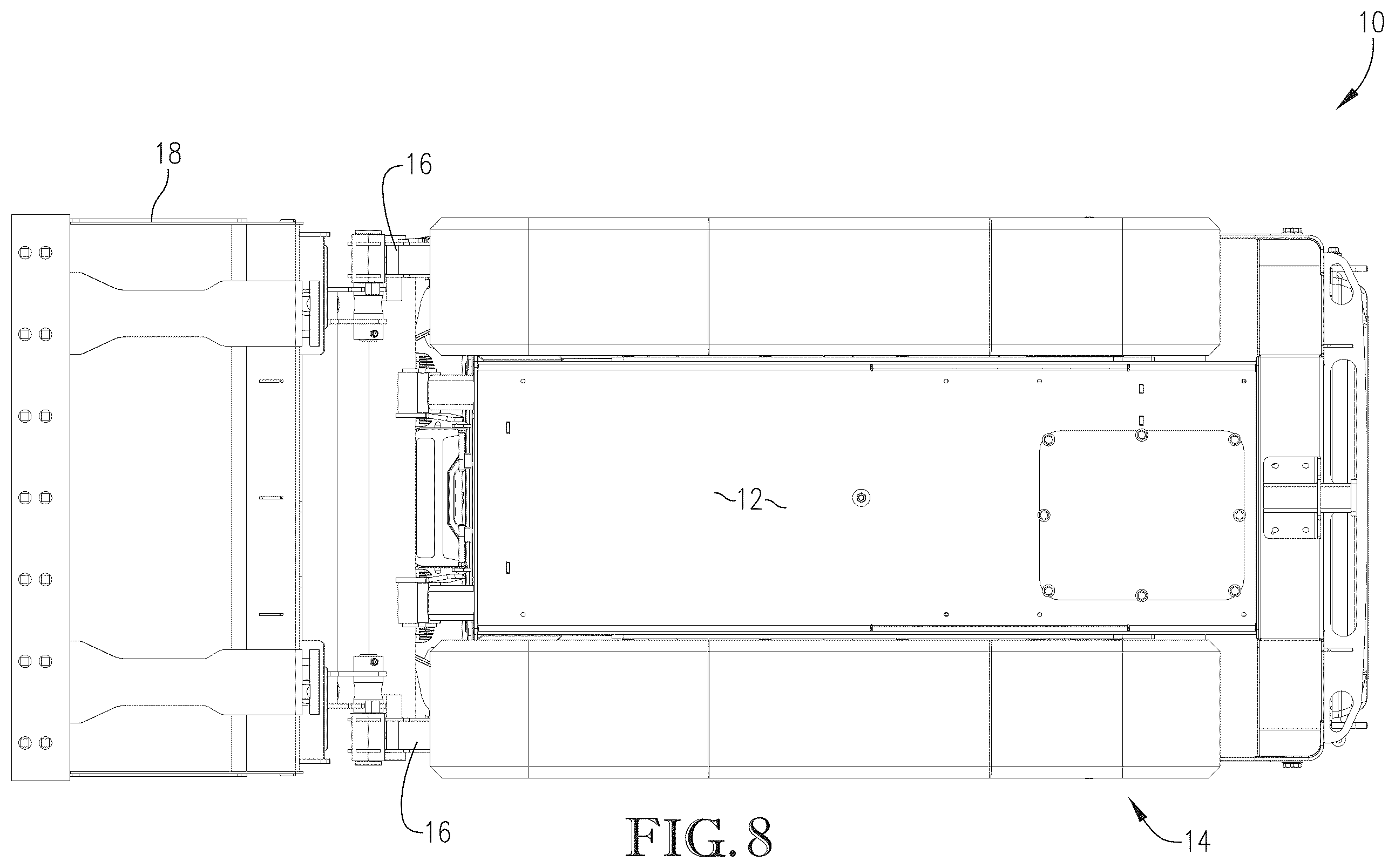 Patent US12365401 Figure 8 – Controls for a work machine